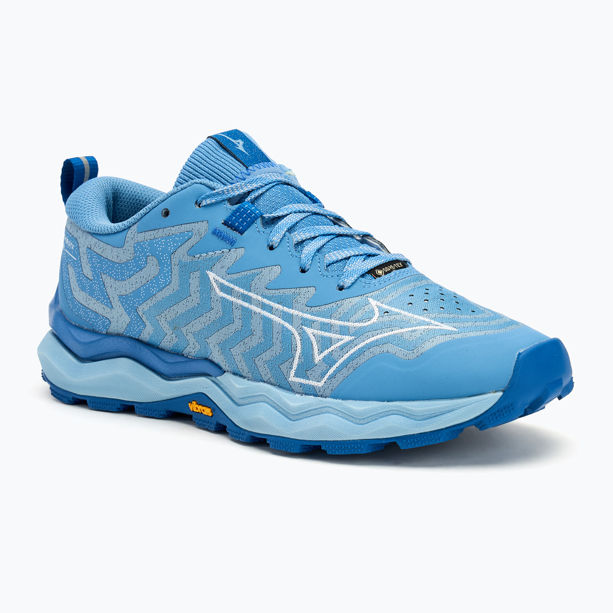 Încălțăminte de alergare pentru femei Mizuno Wave Daichi 8 GTX glacier lake/white/classic blue (Wave Daichi 8 GTX J1GK245671)