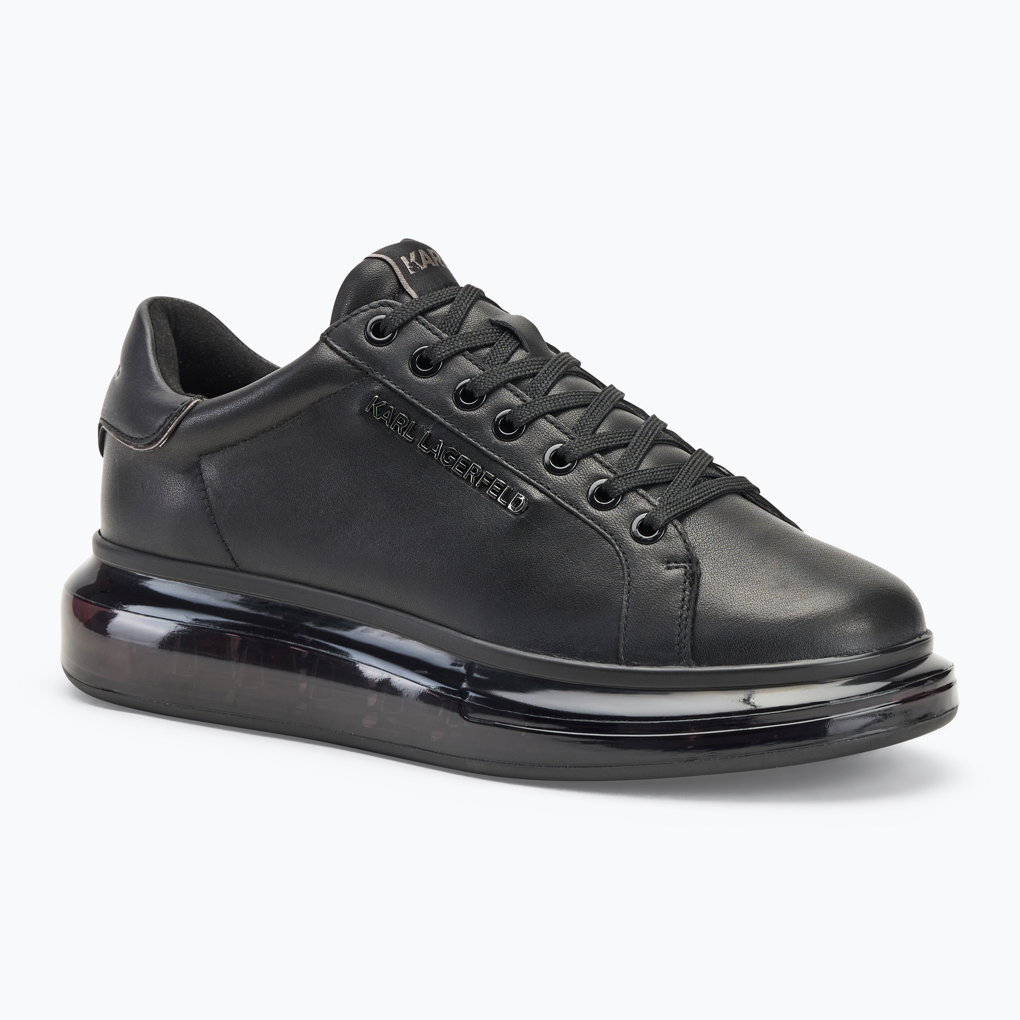 Încălțăminte pentru bărbați KARL LAGERFELD Kapri Kushion black leather/mono (Kapri Kushion KL52625 00X)