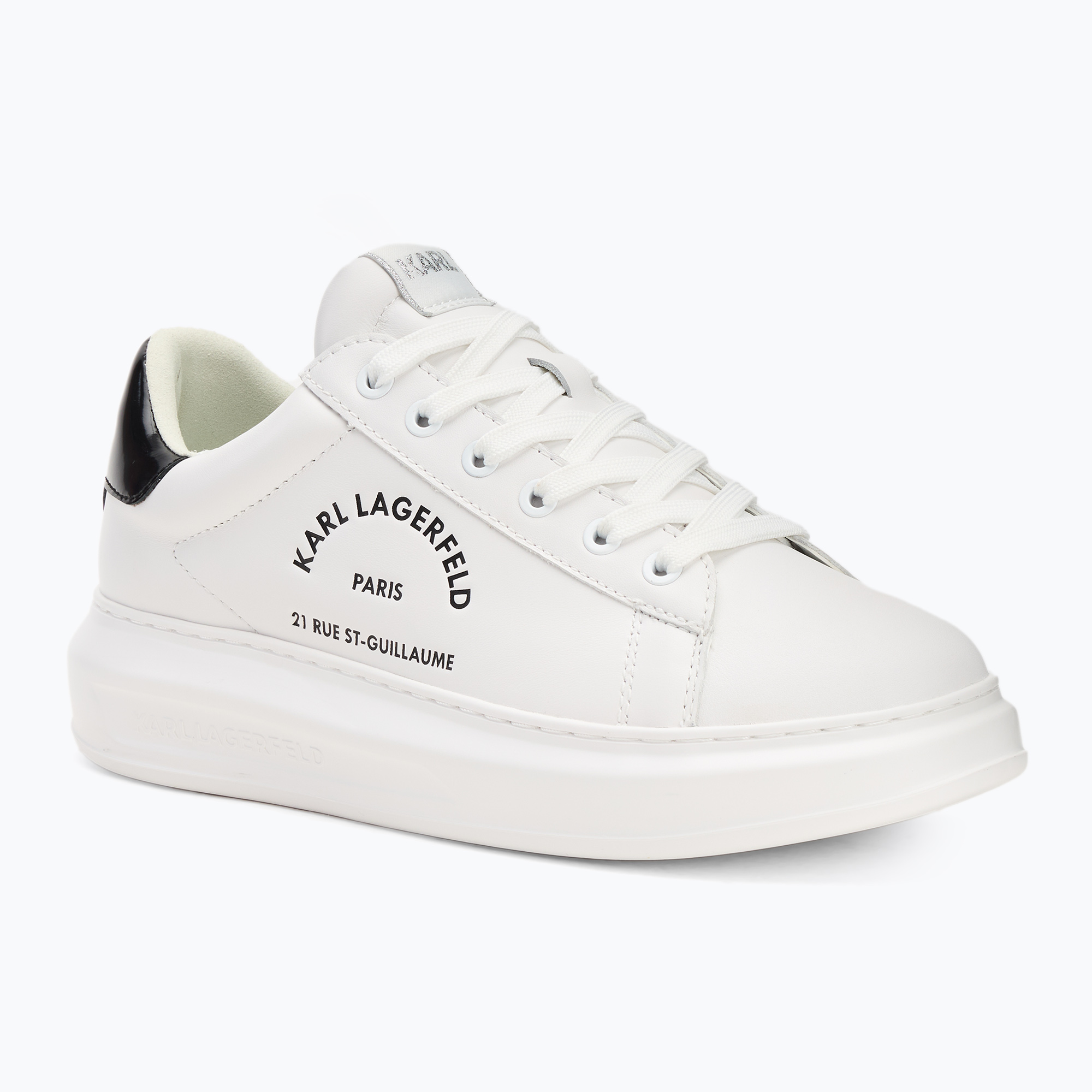 Încălțăminte pentru bărbați KARL LAGERFELD Kapri Maison white leather (Kapri Maison KL52538K 011)