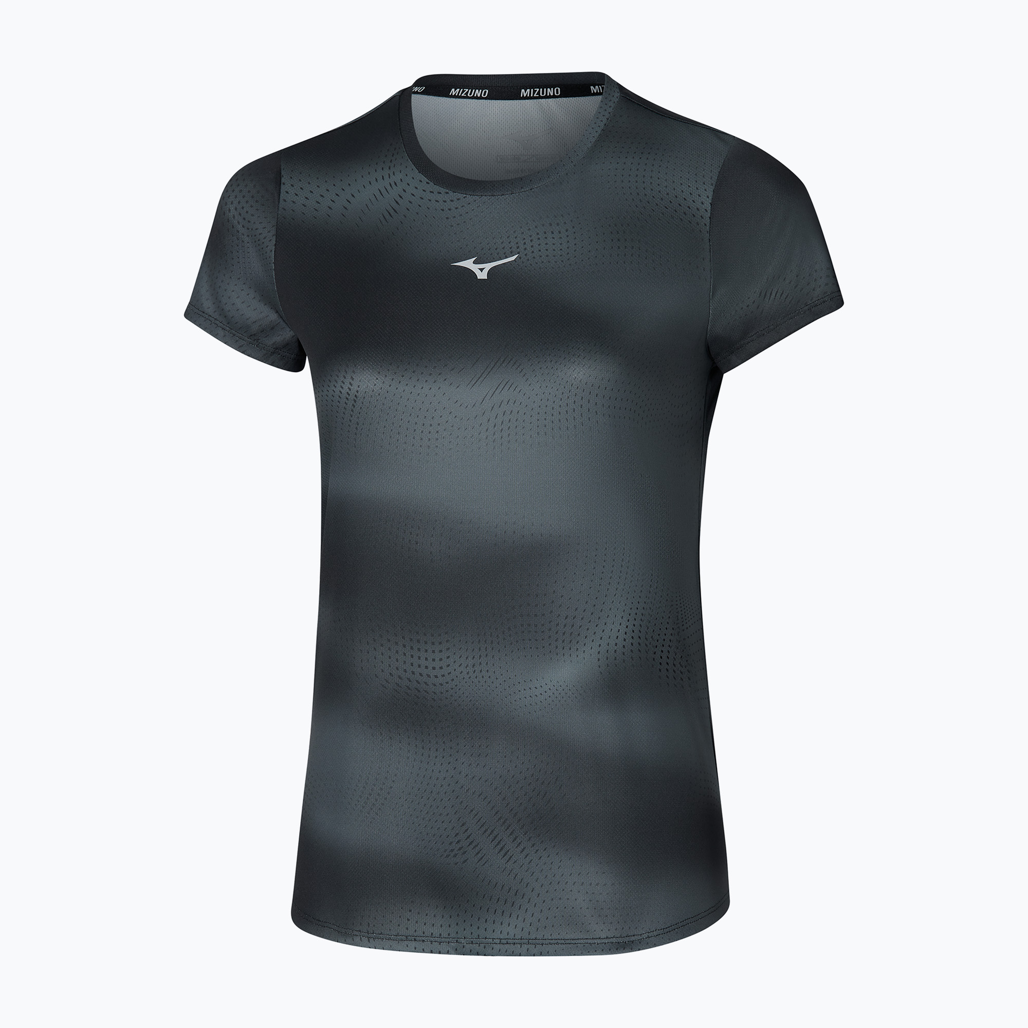 Tricou de alergare pentru femei Mizuno Core Graphic Tee negru (Core Graphic Tee J2GAC20809)