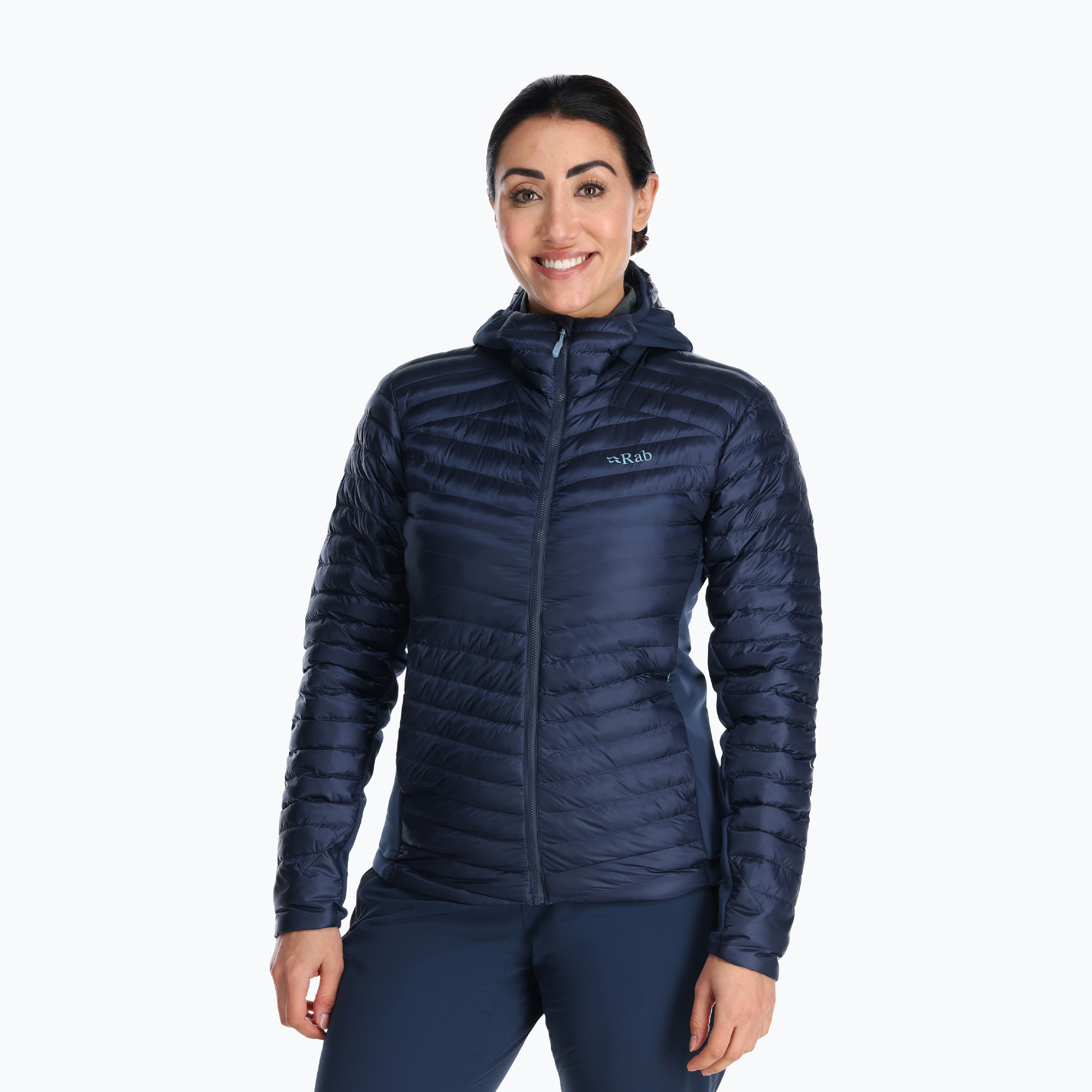 Geacă de puf pentru femei Rab Cirrus Flex 2.0 Hoody deep ink (Cirrus Flex 2.0 Hoody QIO-69)