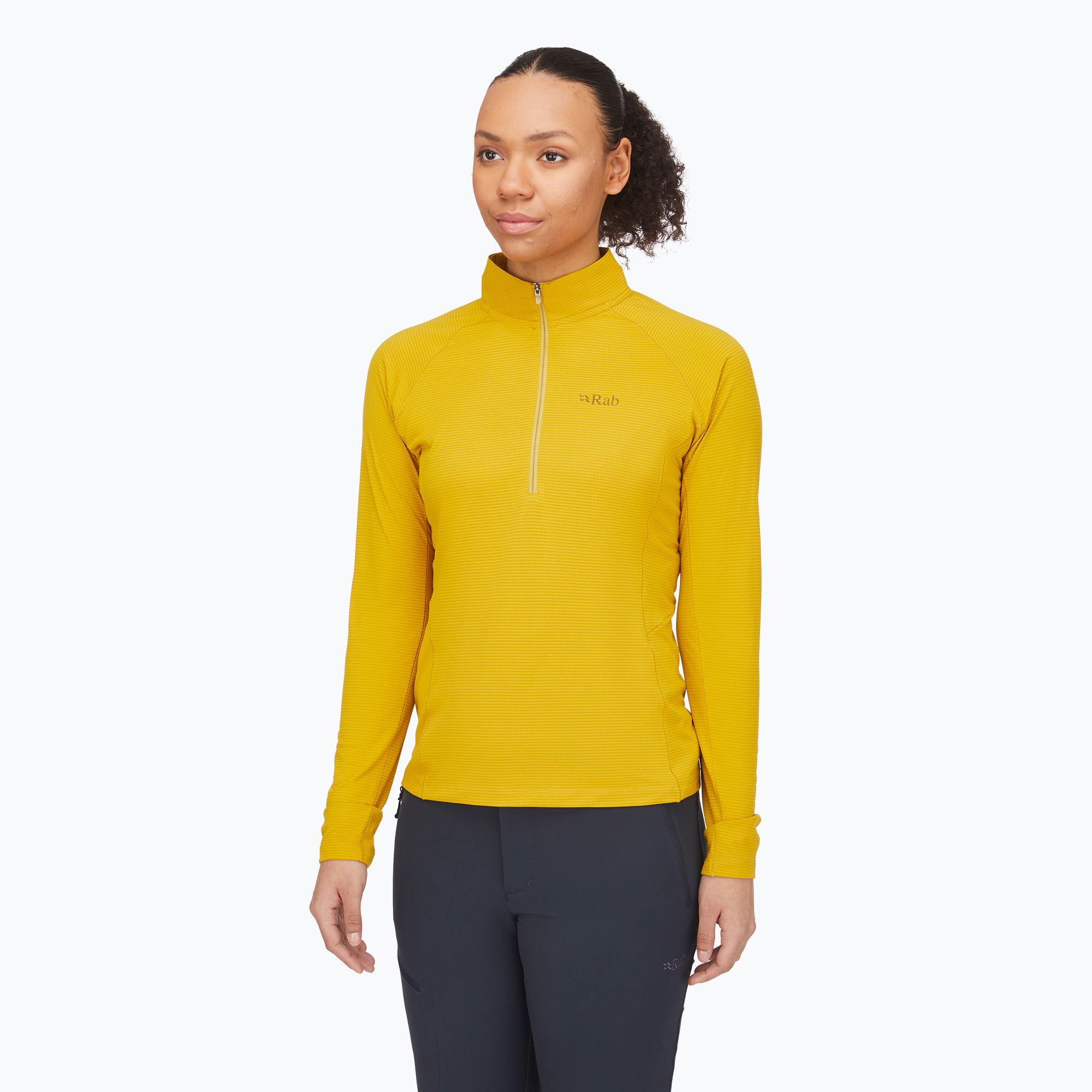Longsleeve pentru femei Rab Sonic LS Zip sahara (Sonic LS Zip QBL-04-SAH)