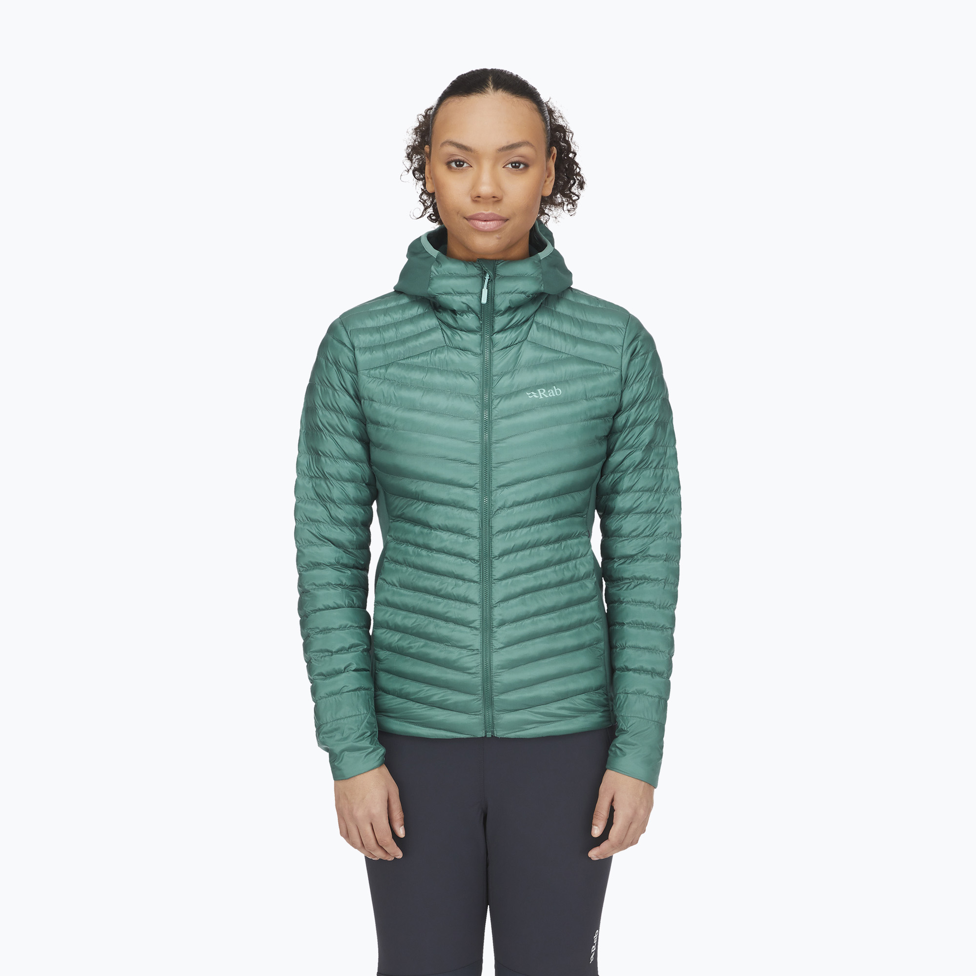 Geacă de puf pentru femei Rab Cirrus Flex 2.0 Hoody eucaliptus