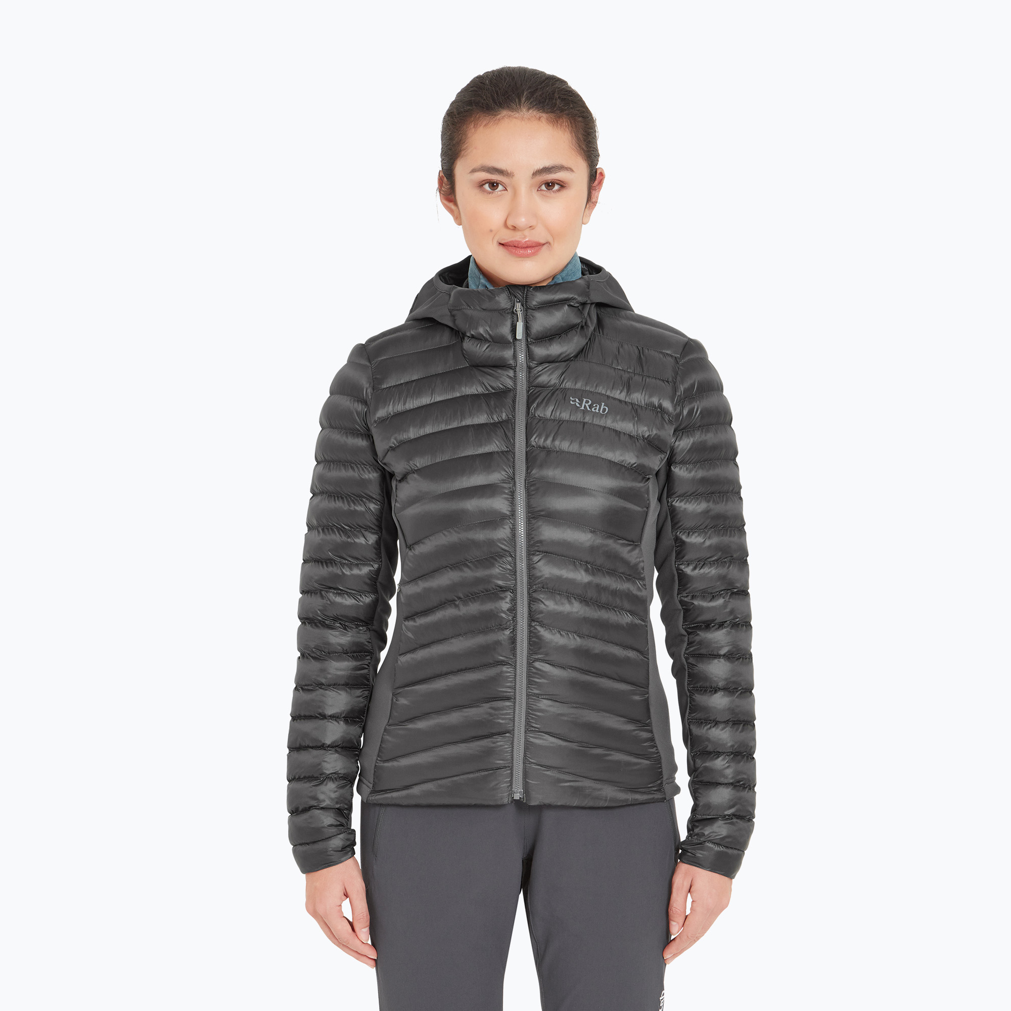 Geacă de puf pentru femei Rab Cirrus Flex Hoody graphene (Cirrus Flex Hoody QIP-32-GRH)