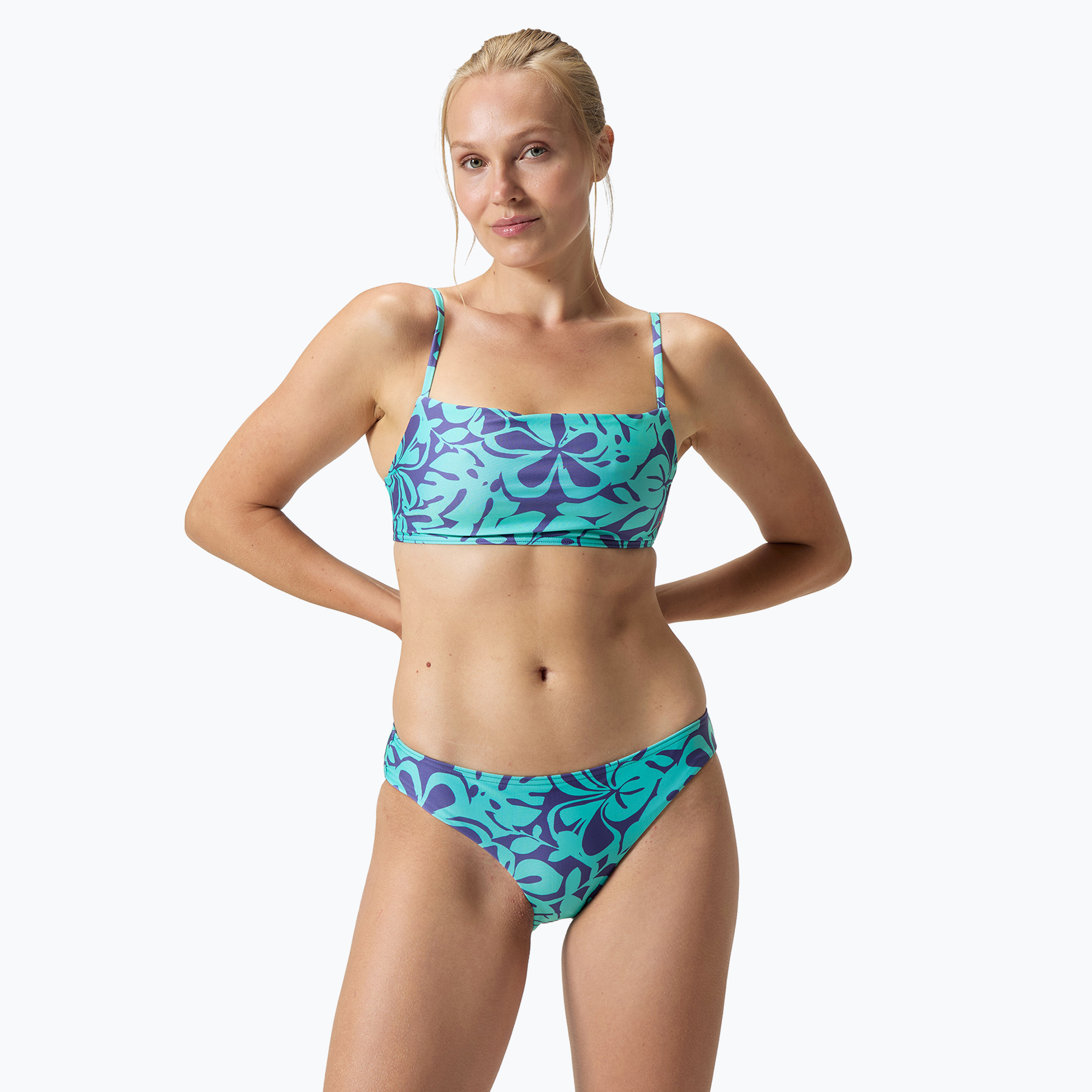 Costum de baie din două piese pentru femei Speedo Printed Adjustable Thinstrap hapuna blue (Printed Adjustable Thinstrap 8-00308317921)