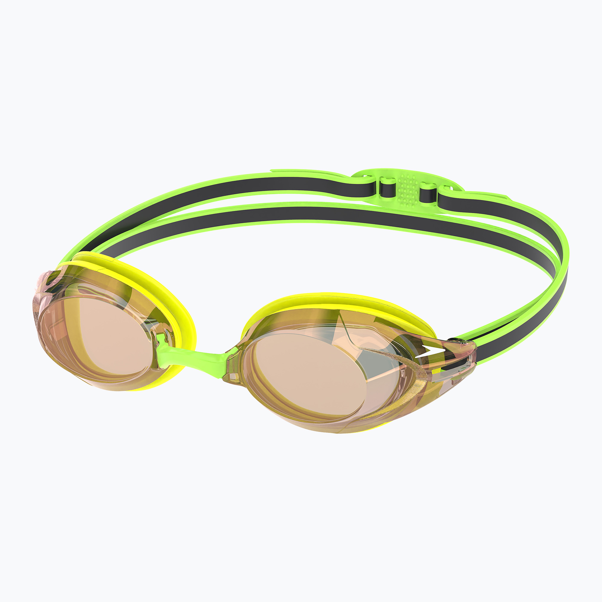 Ochelari de înot Speedo Vanquisher 3.0 Mirrored hyper yellow/grey/ablaze mirror (Vanquisher 3.0 Mirrored 8-00473417218)