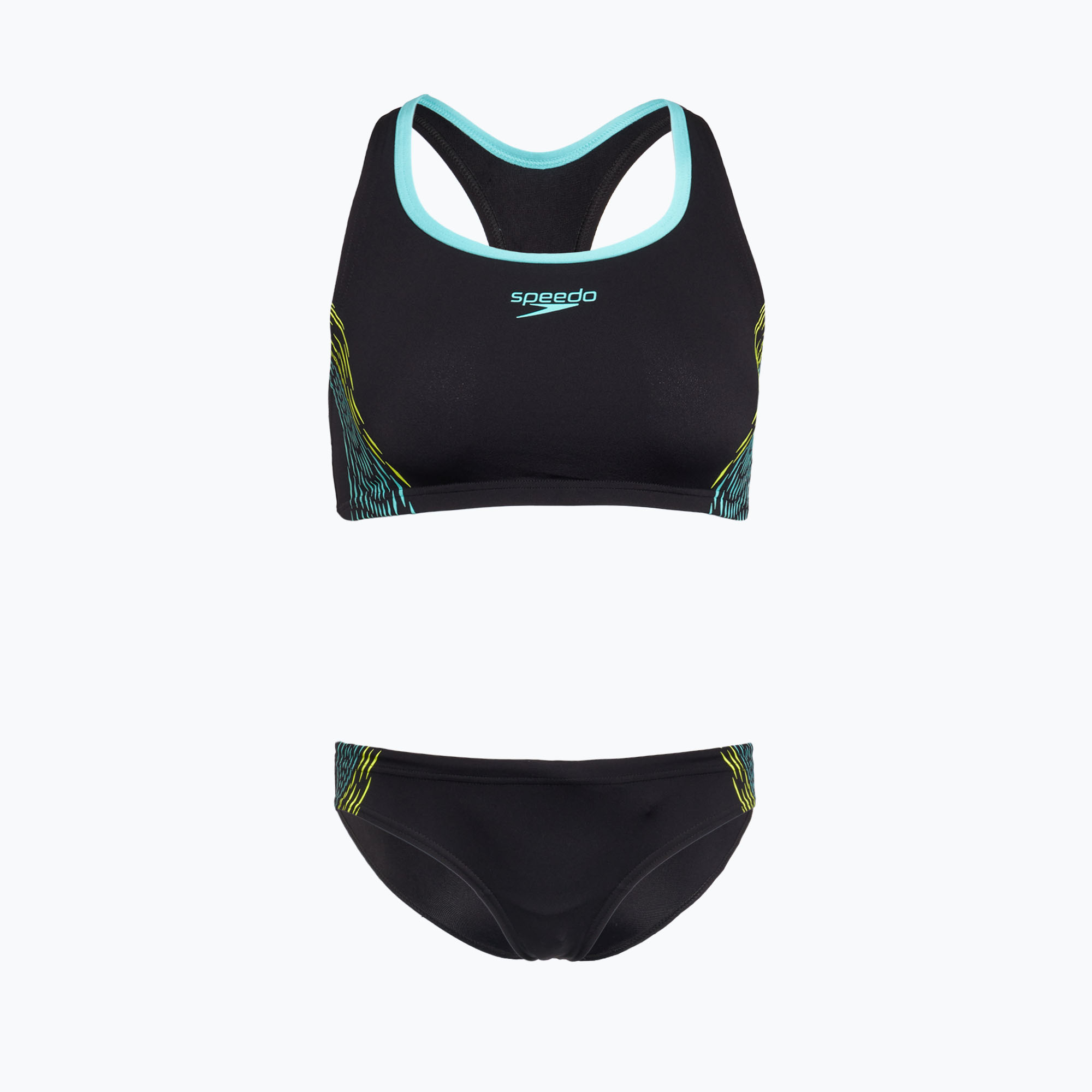 Costum de înot din două piese pentru femei  Speedo Placement hyper yellow (Placemen 8-00306017218)