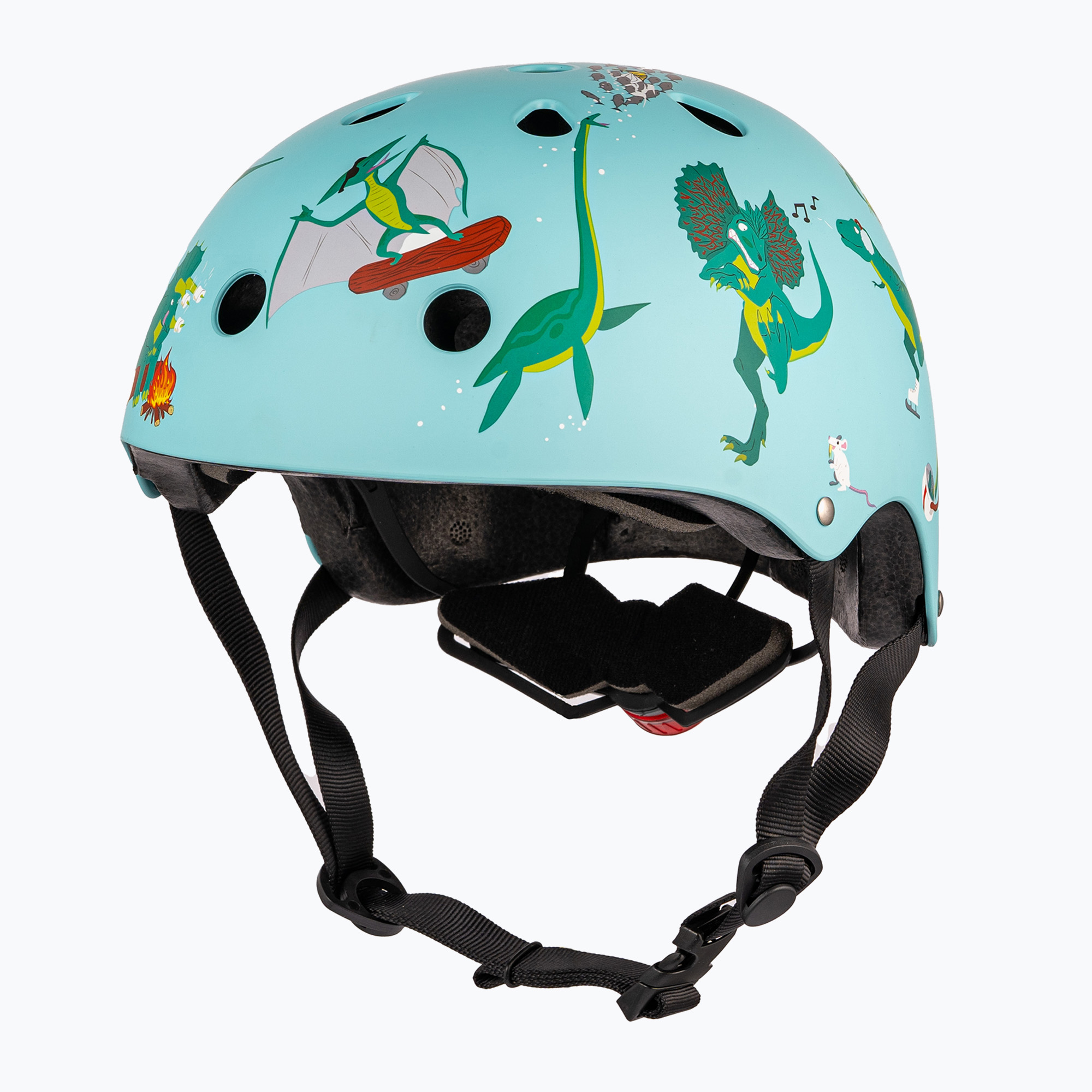 Cască de ciclism pentru copii Hornit Jurassic turquoise/multicolor (Jurassic DIS826)