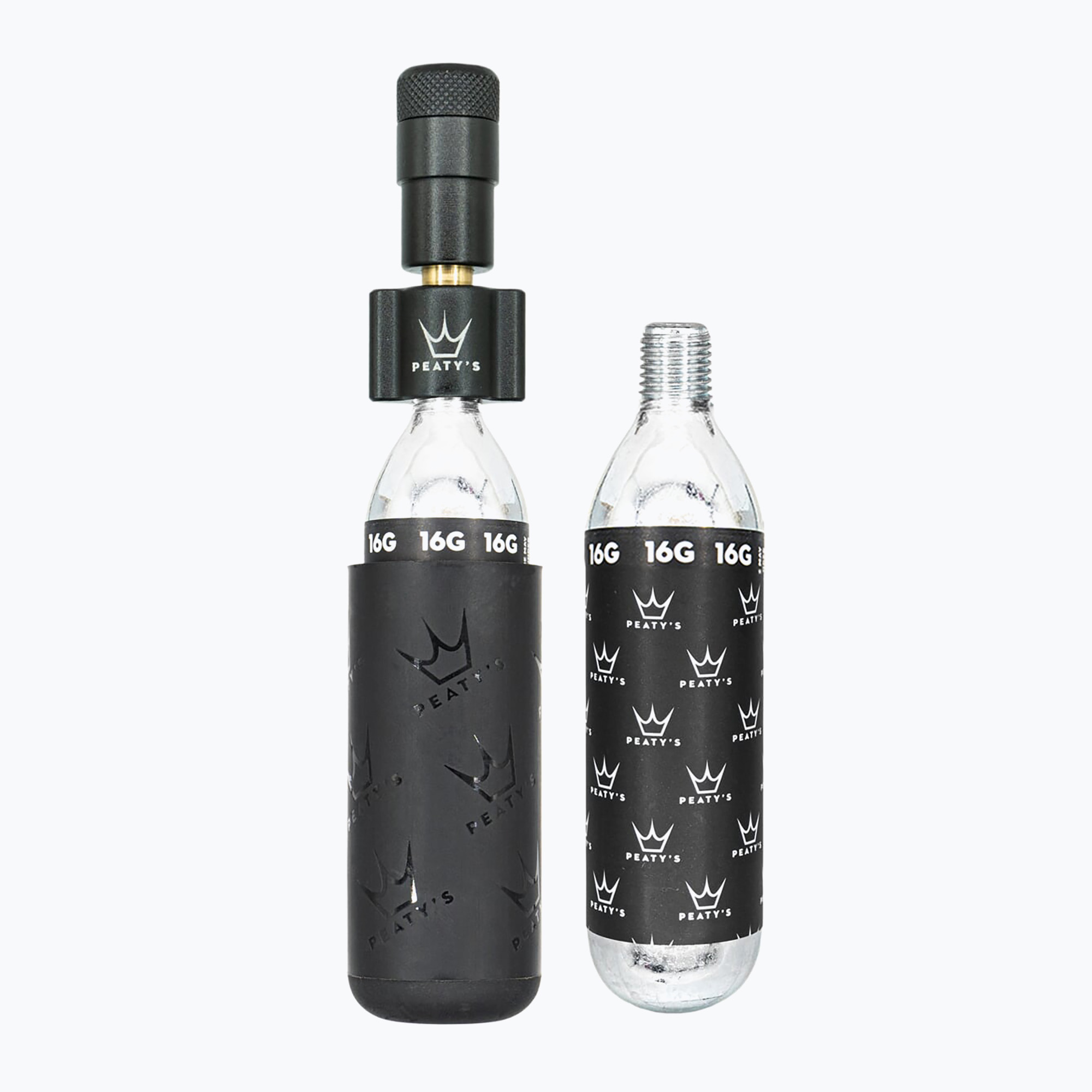 Pompă de bicicletă Peaty's Holeshot + Naboje CO2 - Road&Gravel 16 g