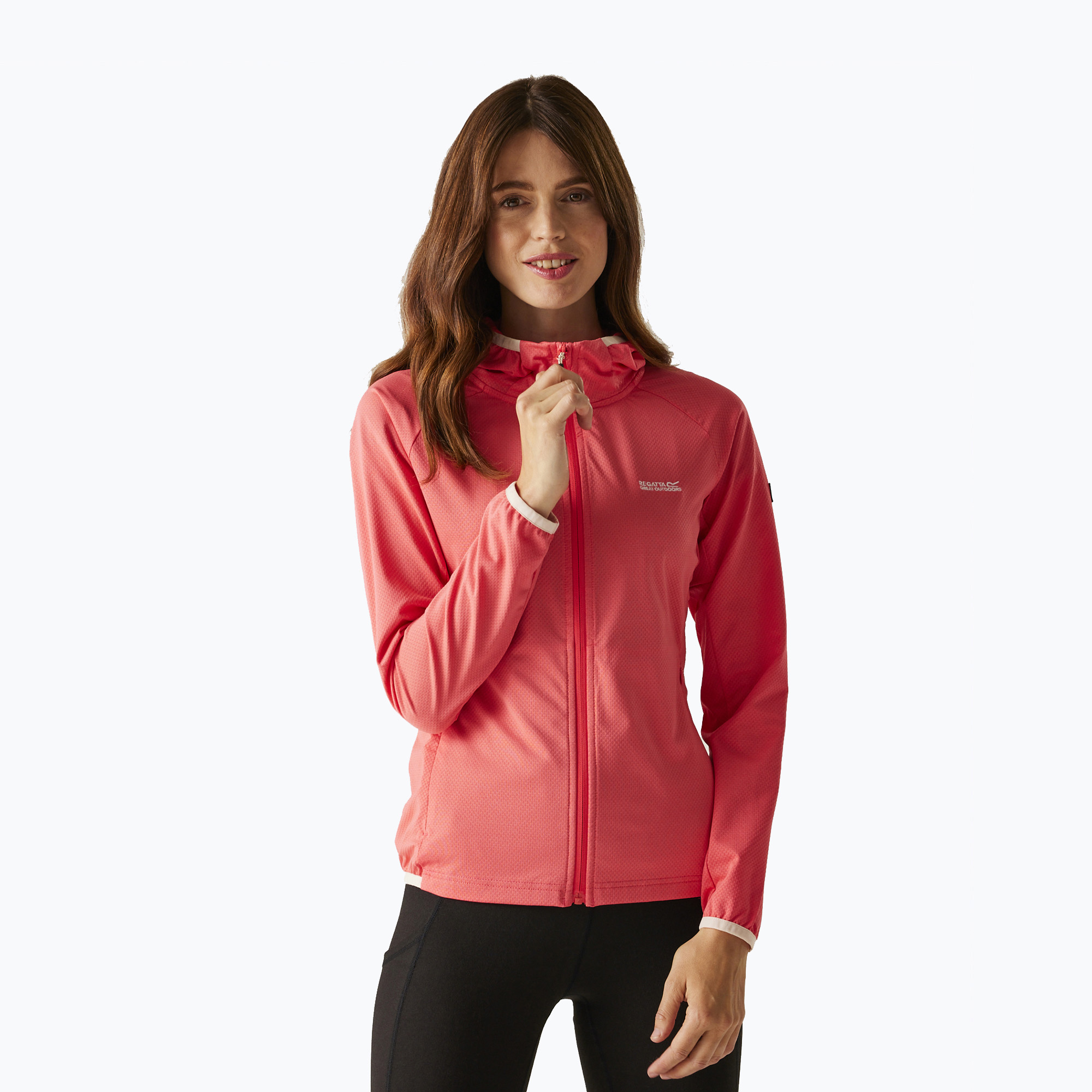 Bluză de trekking pentru femei REGATTA Huntdale peach bloom (Huntdale RWA679-9JA)