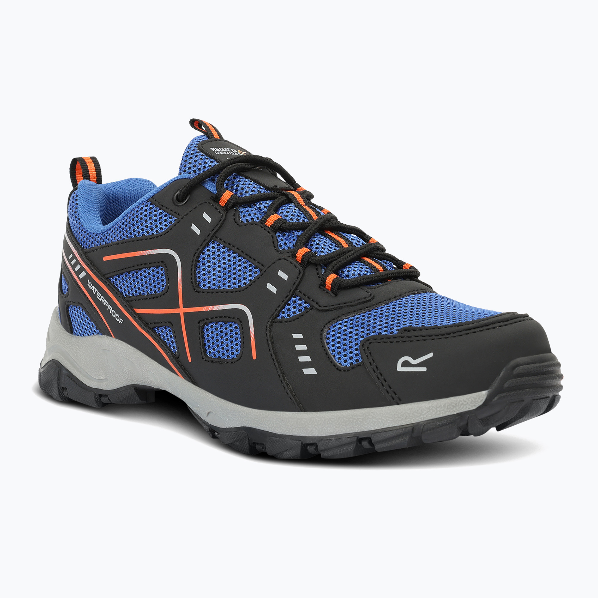 Încălțăminte de trekking pentru bărbați Regatta Vendeavour Low olymipan blue/black/tango (Vendeavour Low RMF785-48M)