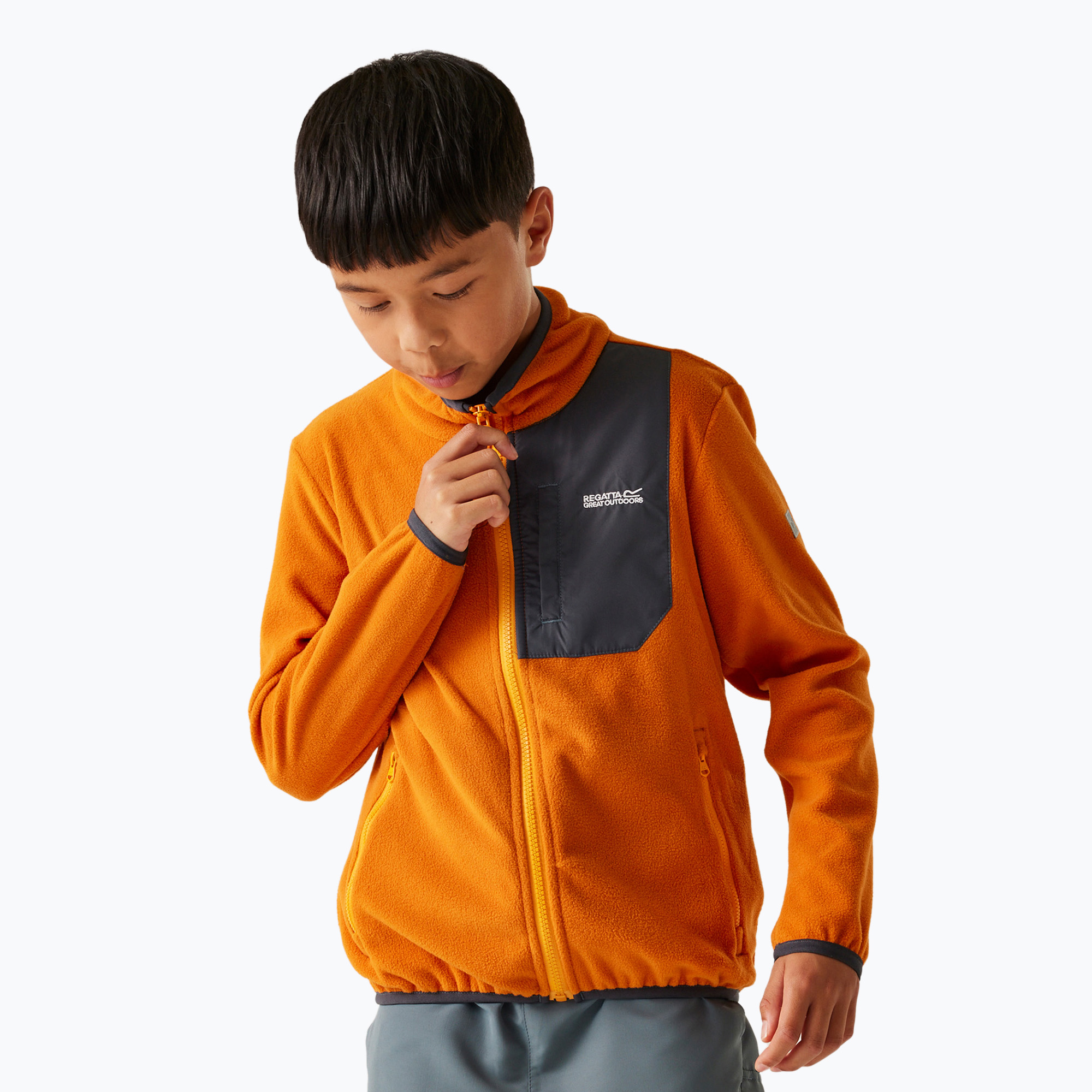 Bluză pentru copii REGATTA Frankie Full Zip fox (Frankie Full Zip RKA421-2E8)