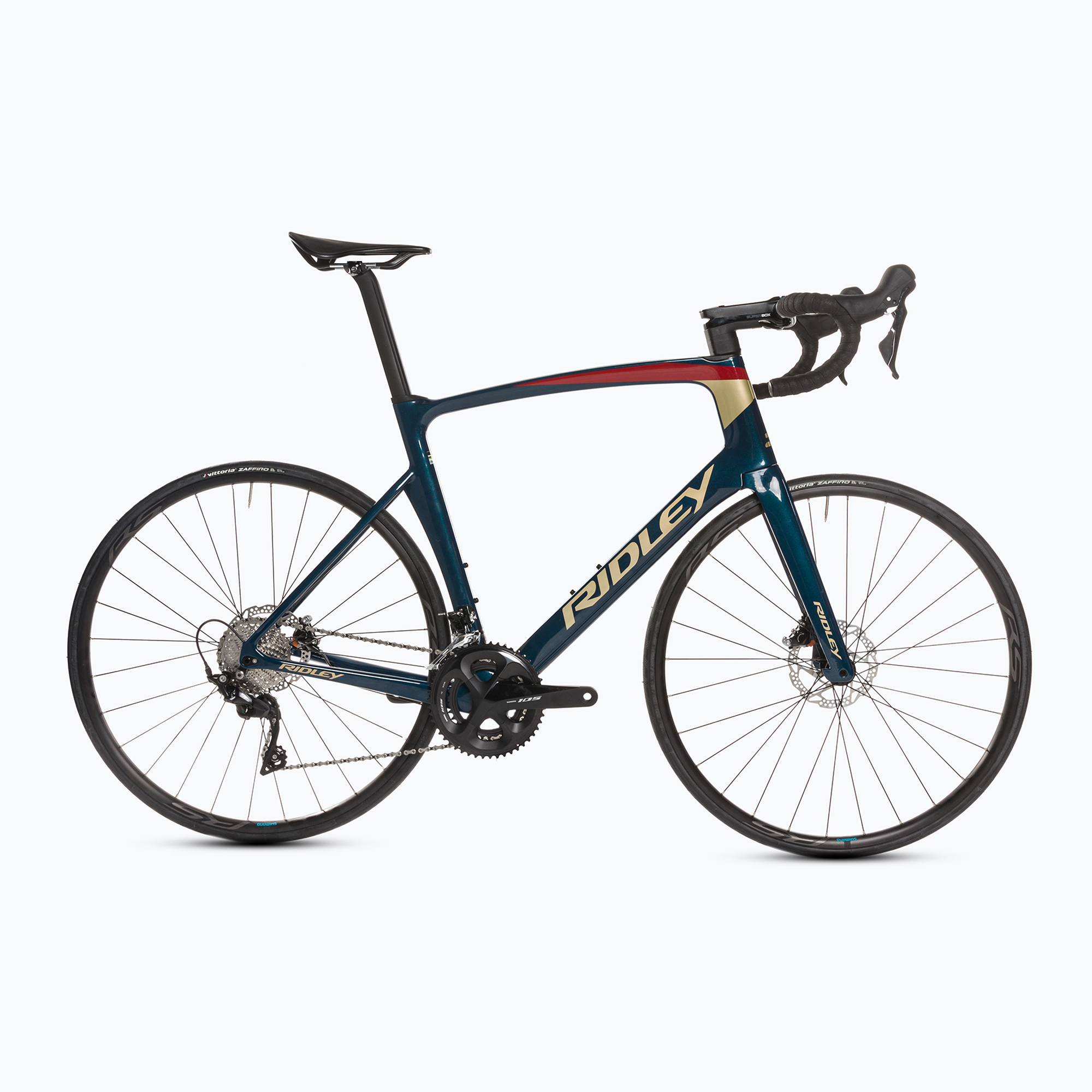 Bicicleta de șosea Ridley Noah Disc albastru SBINHRID004 (Noah Disc 105 NHD01As (Glossy) SBINHRID004)