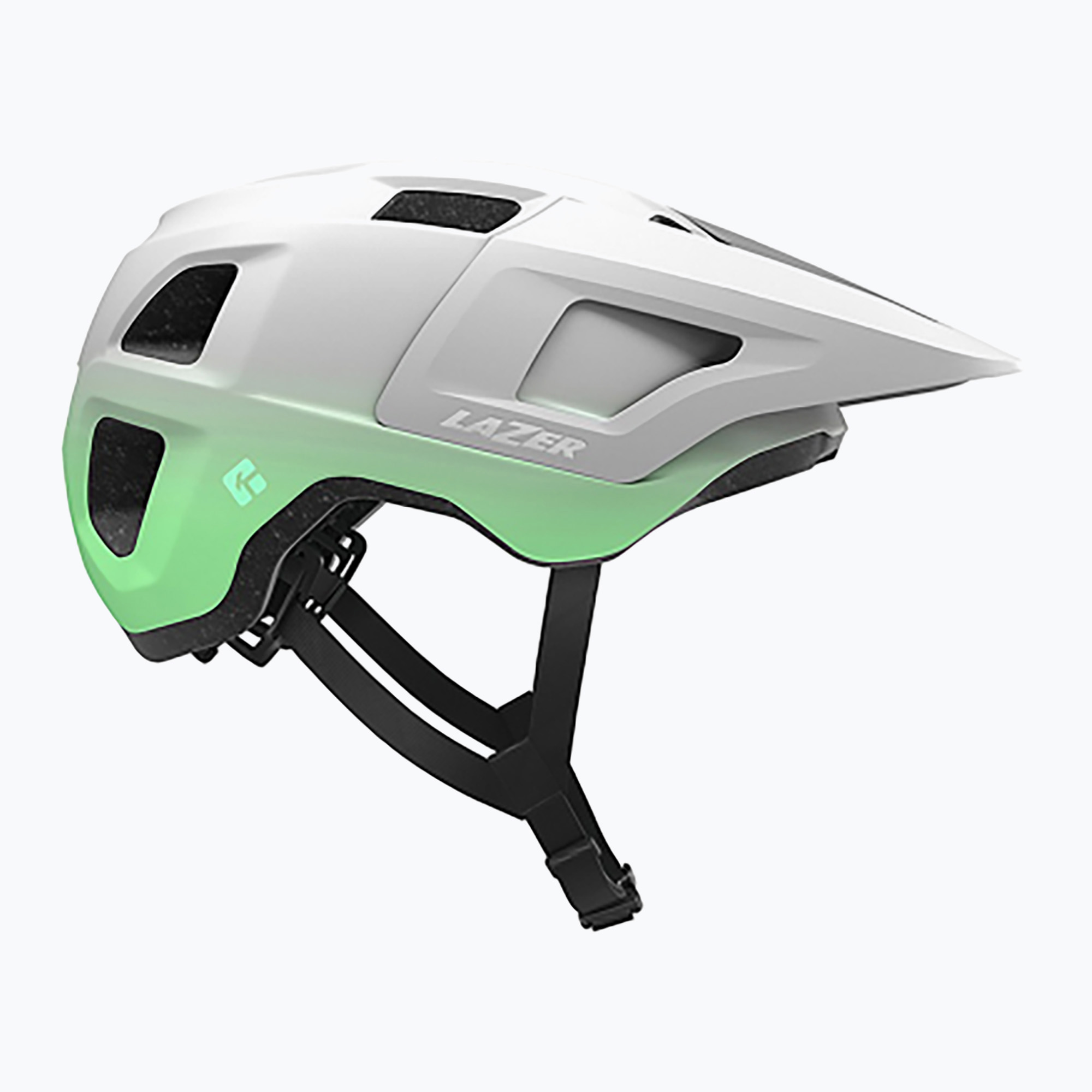 Cască de bicicletă pentru copii Lazer Finch KinetiCore alb mat/mint pentru copii (Finch KinetiCore BLC2447892274)