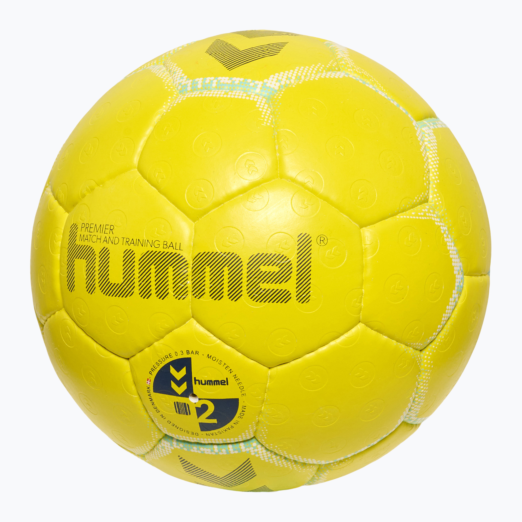 Hummel Premier HB handbal galben/alb/albastru mărimea 2