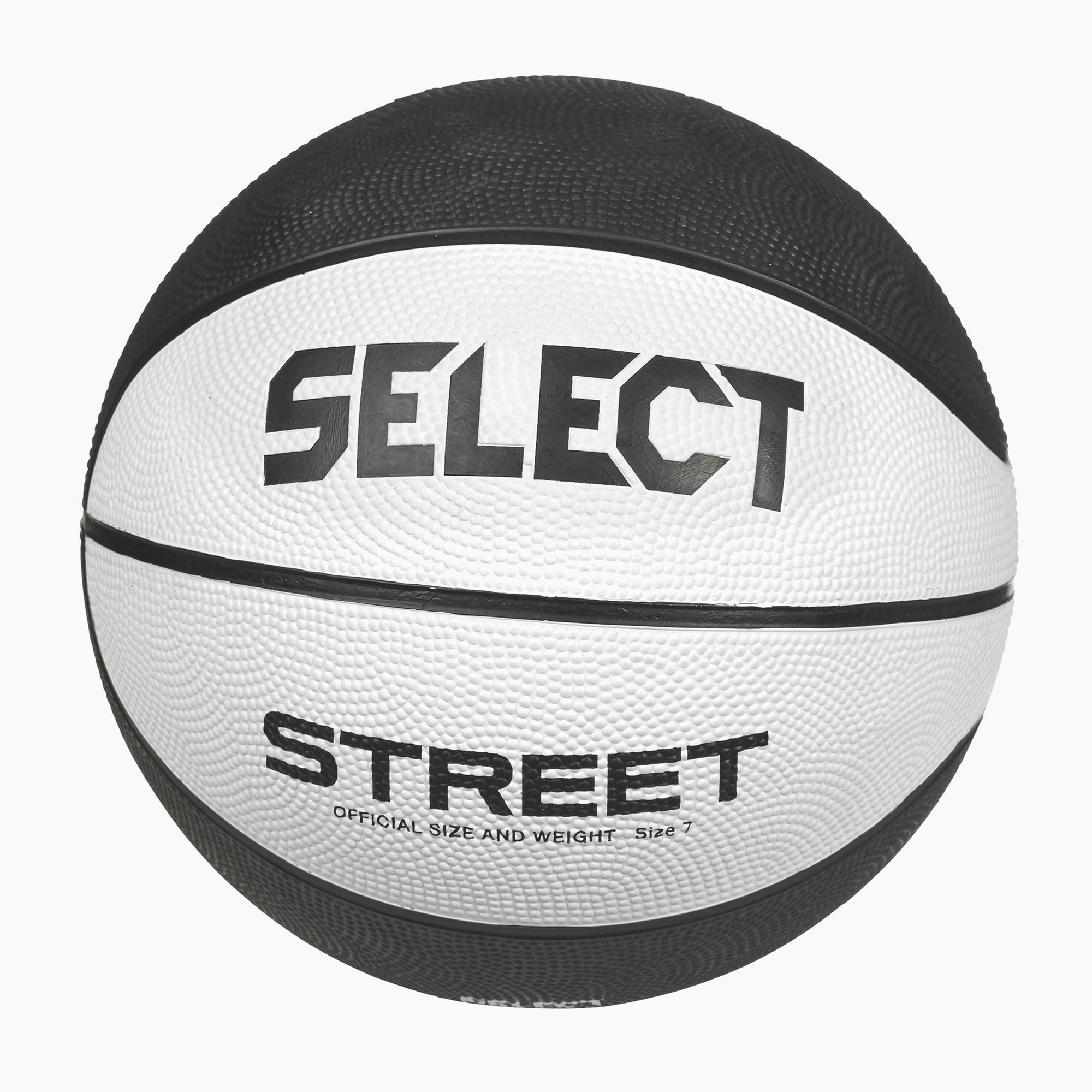 Copii de baschet SELECT Baschet Street v23 alb / negru dimensiune 7 (Basketball Street v23 410002)