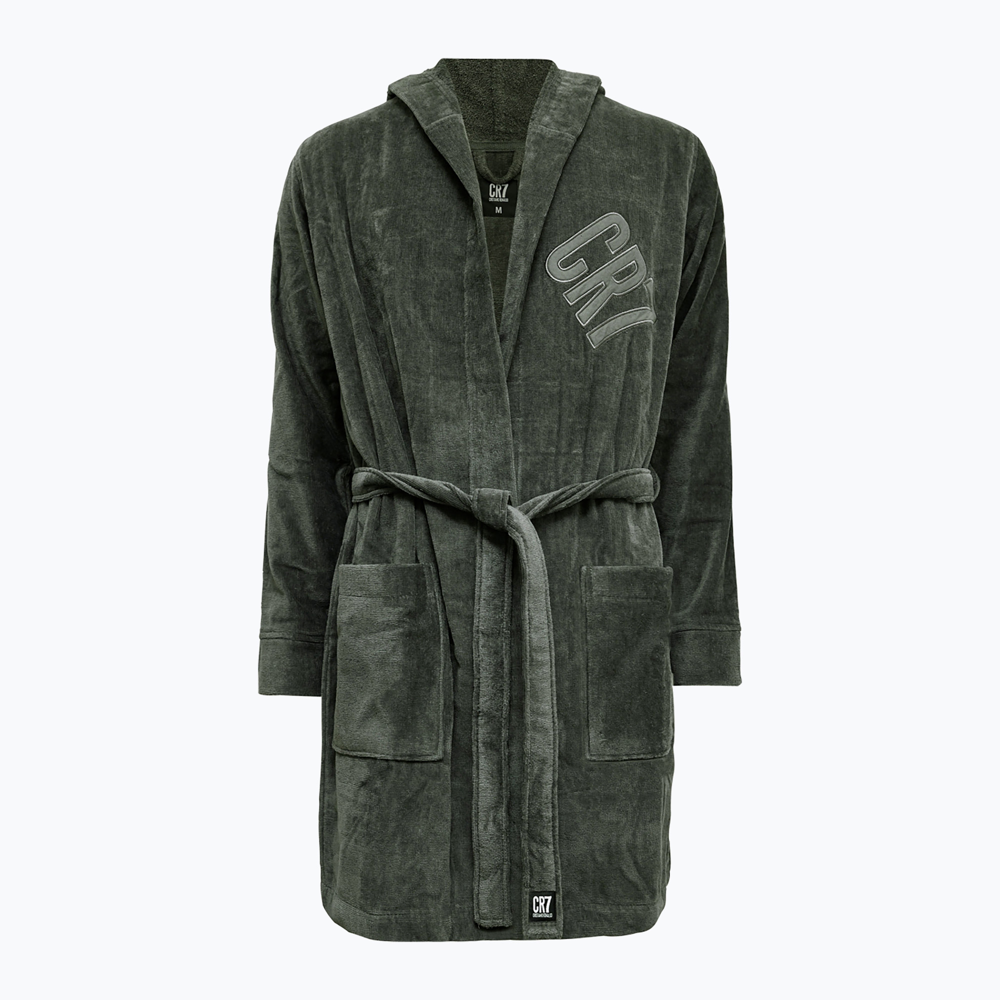 Halat de baie pentru bărbați CR7 Bathrobe green