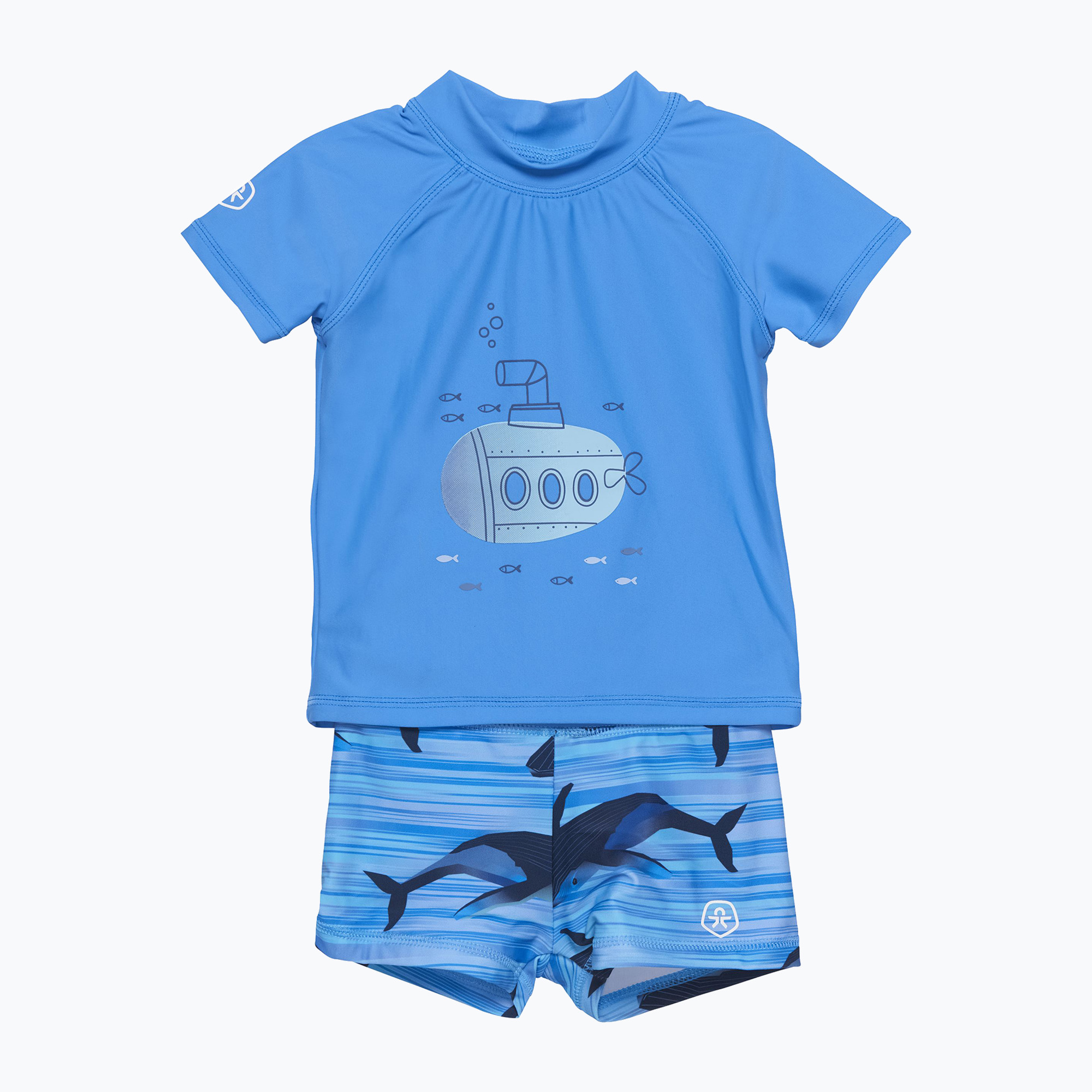 Tricou + pantaloni scurți de înot Color Kids Set albastru CO7200897553
