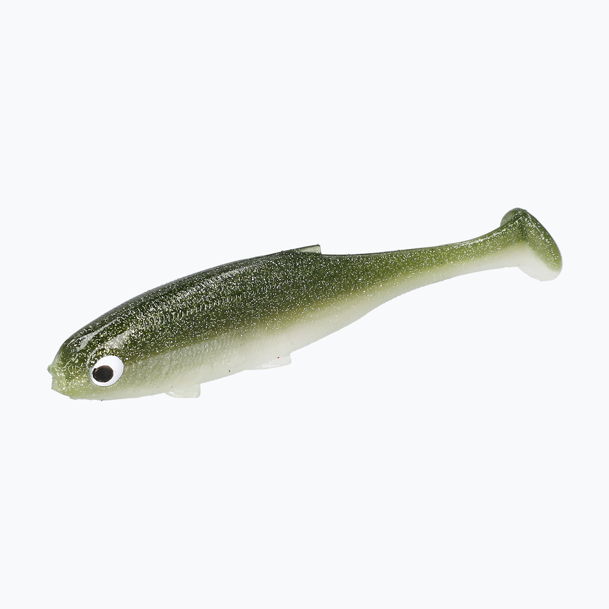 Mikado Real Fish 2 bucăți de momeală moale verde PMRFR-15-OLBLEAK (Real Fish 2 szt. PMRFR-15-OLBLEAK)