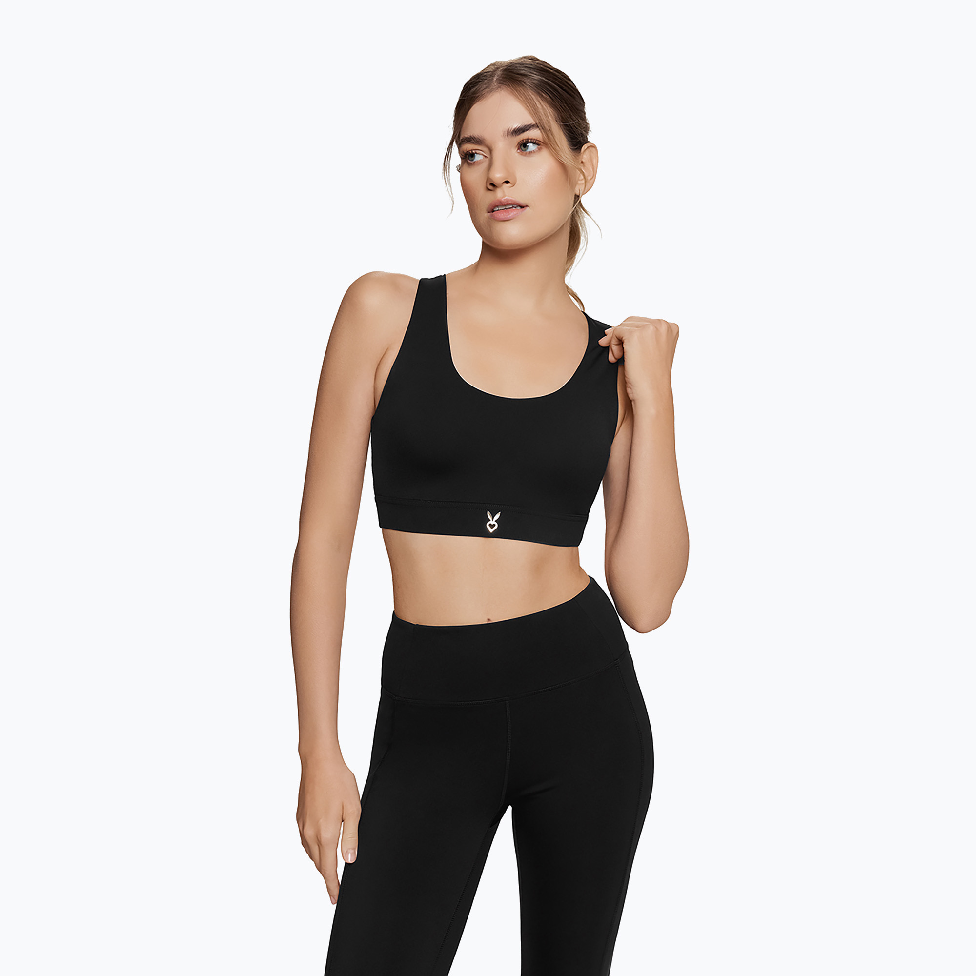 Sutien de antrenament Cardio Bunny Negru deschis (Light CB-H24-020A)