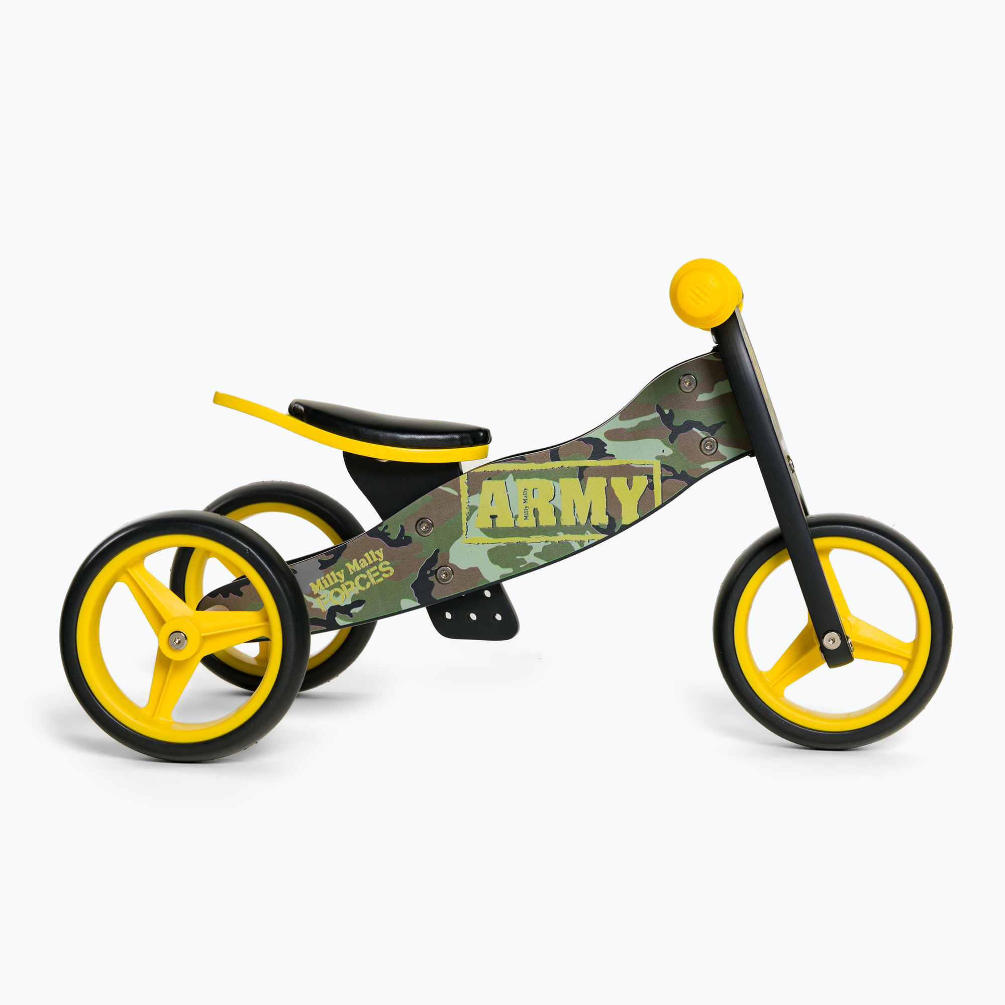 Bicicletă de echilibru Milly Mally Jake galben-neagră 2100 (Jake 2100)