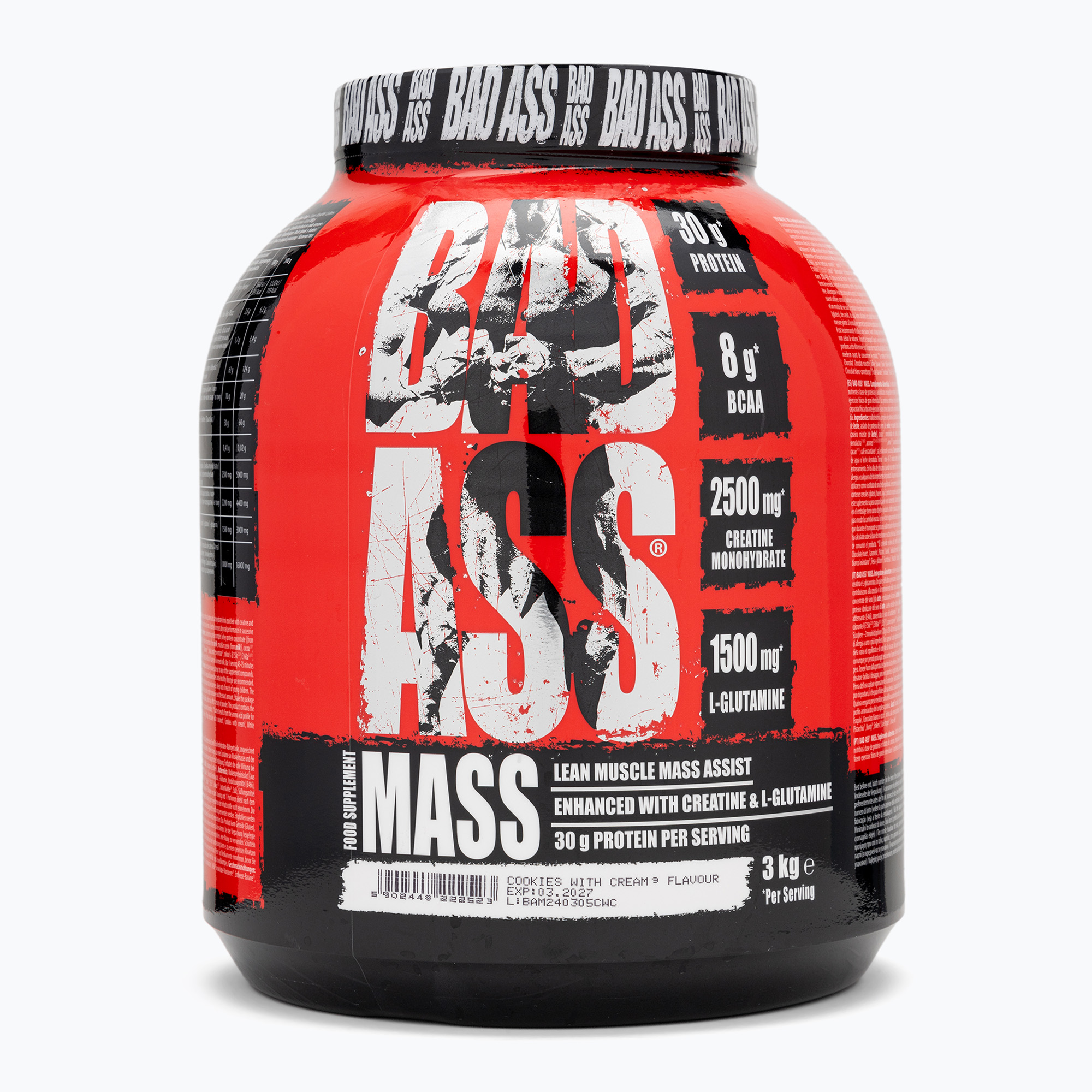 Gainer Fitness Authority Bad Ass Mass 3 kg cookies with cream (Bad Ass Meal BA-BAP000144R1.1)