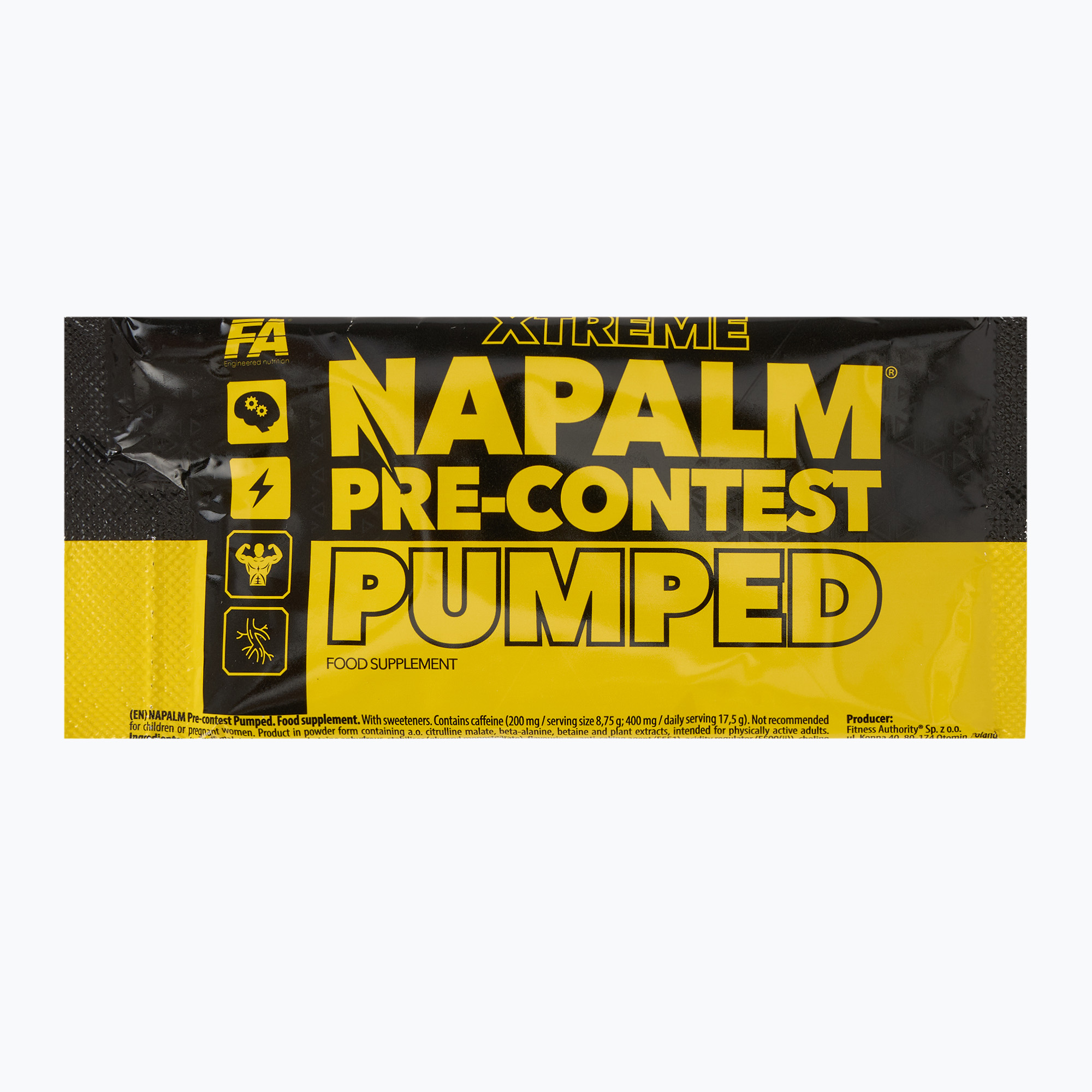 Pre-antrenament Fitness Authority Napalm Pre-Contest Pumped 17,5 g dragon fruit (Napalm Pre-Contest Pumped FA-NAP000030)