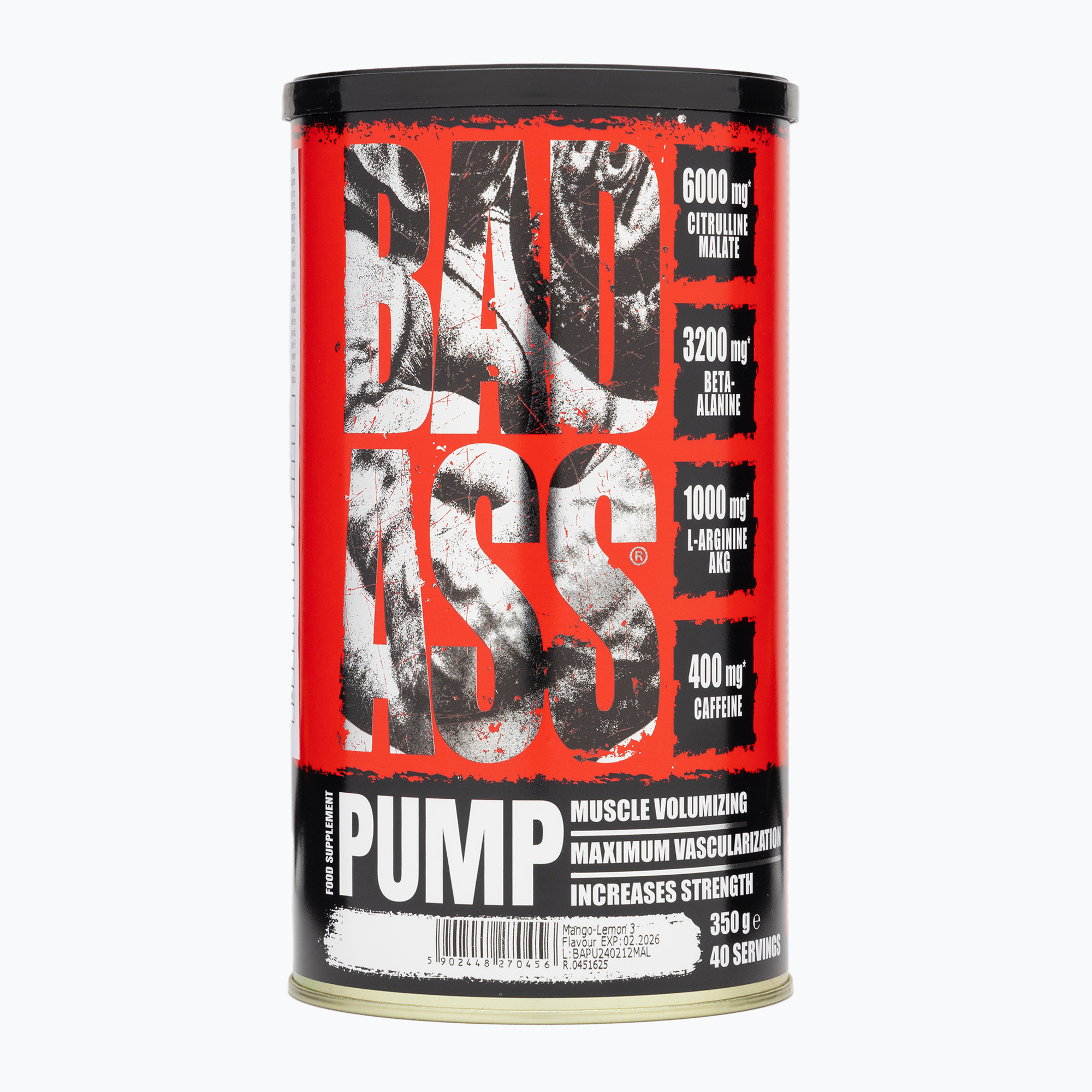 Preantrenament  Fitness Authority Bad Ass Pump 350 g mango/lemon (Bad Ass Pump BA-BAP000399R1.1)
