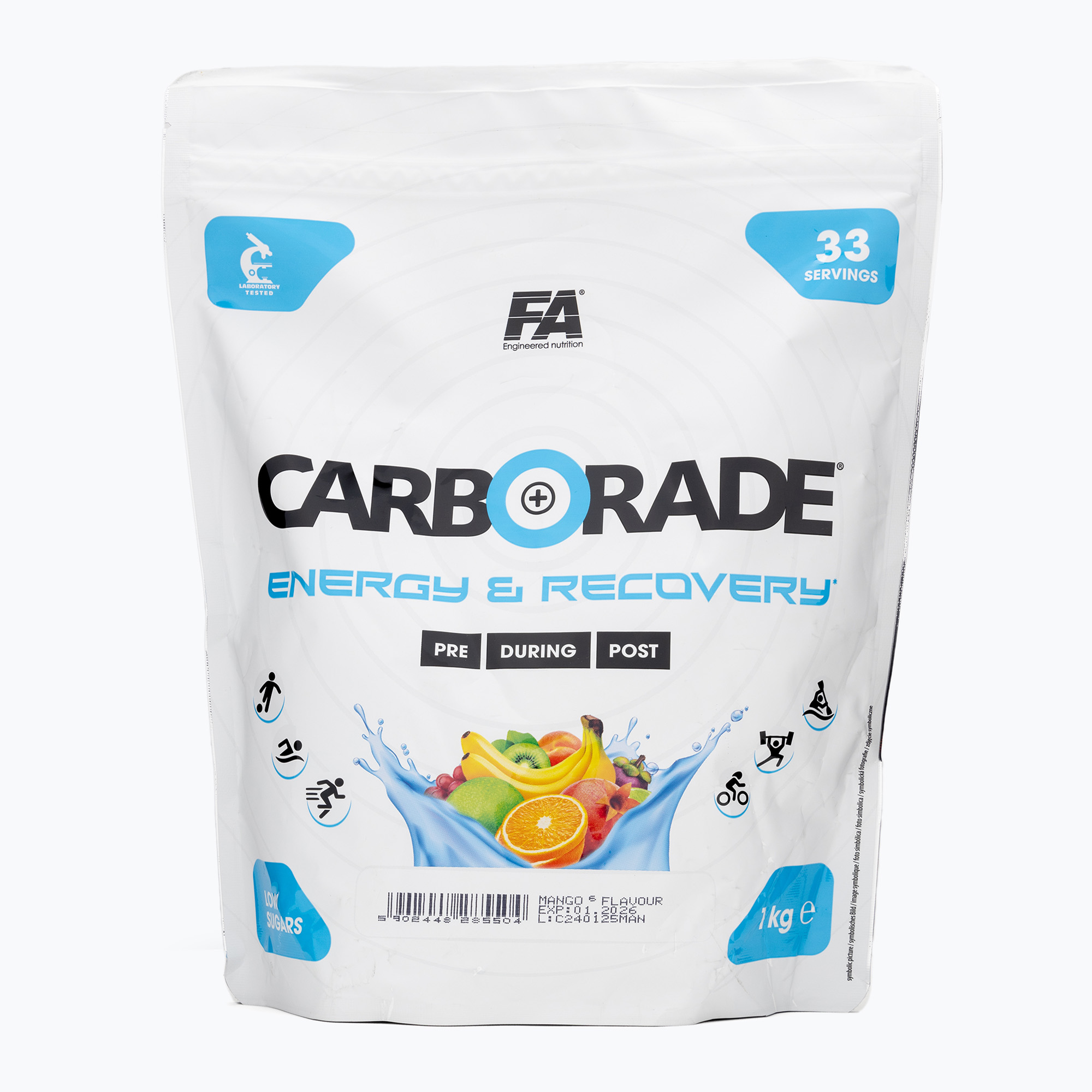 Carbohidrați Fitness Authority Carborade 1 kg mango (Carborade FA-CLP000052)