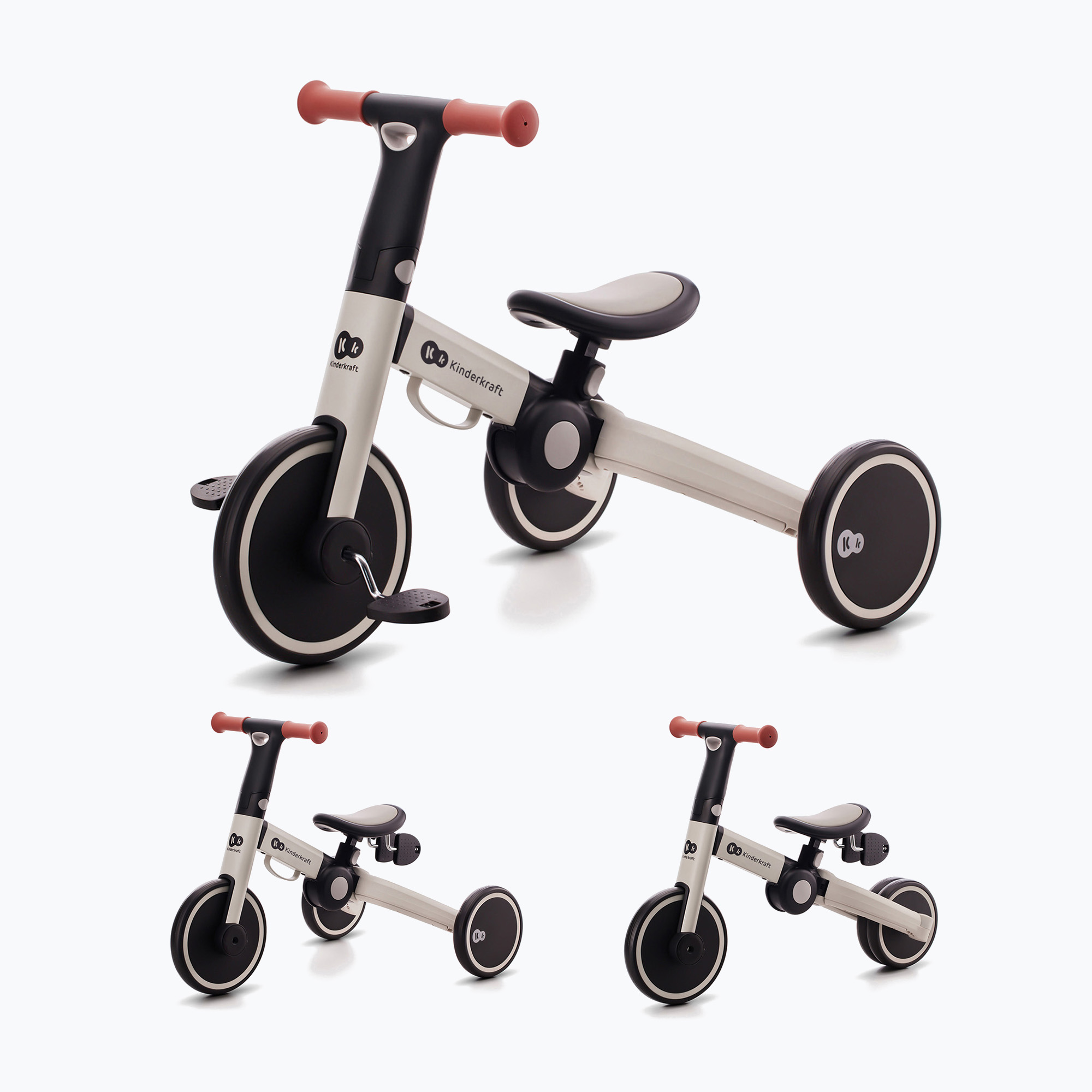 Kinderkraft tricicletă de cross-country 4TRIKE gri