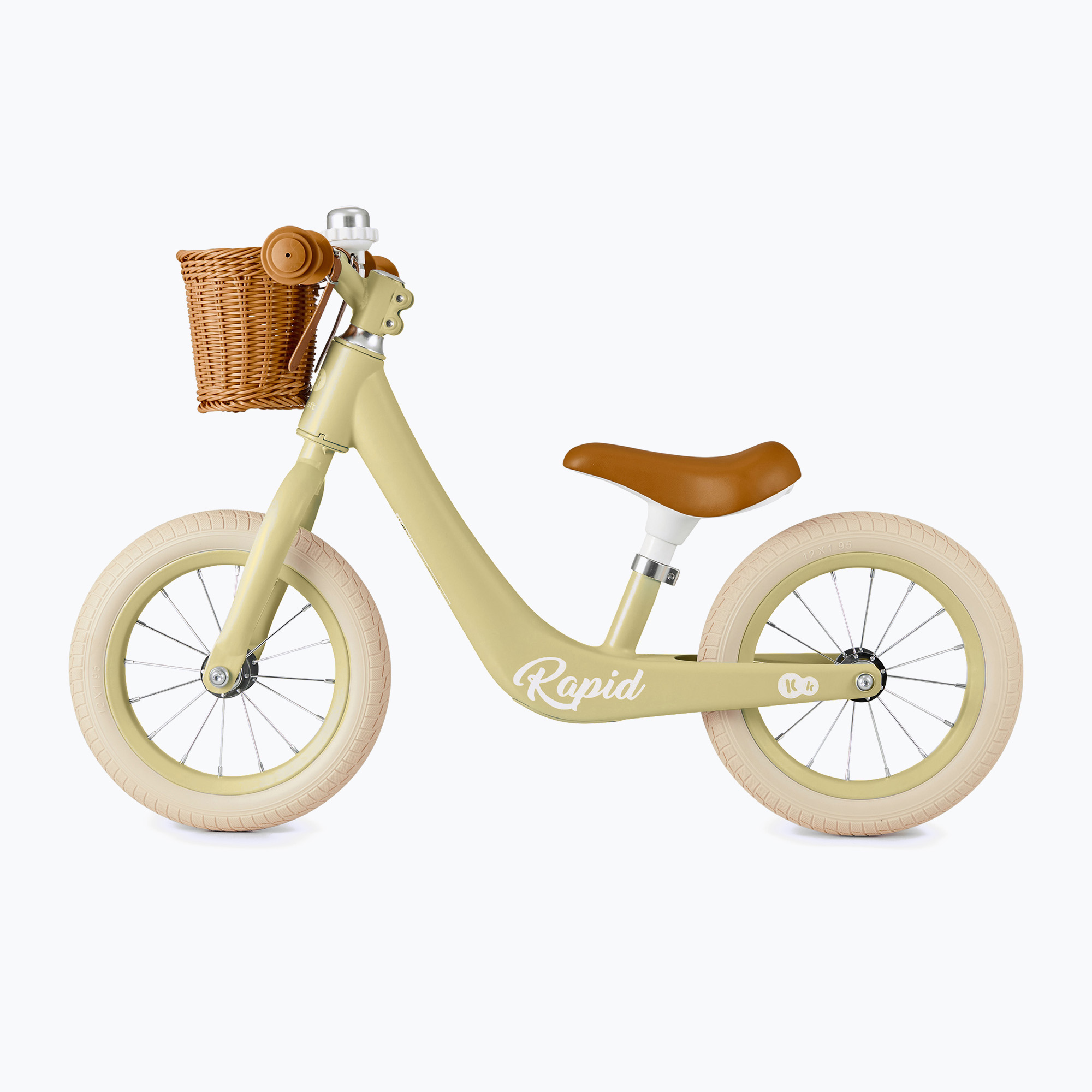 Bicicletă de echilibru Kinderkraft Rapid 2 savanah green