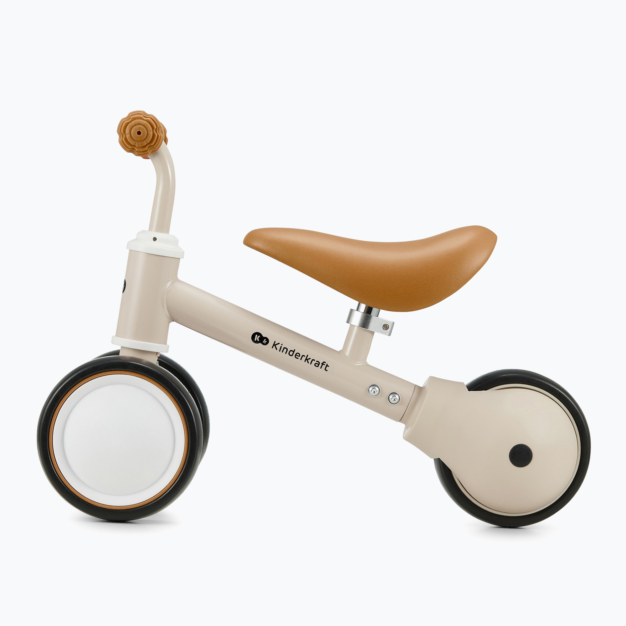 Bicicletă  de echilibru cu 3 roți Kinderkraft Cutie light beige (Cutie KRCUTI00BEG0000)