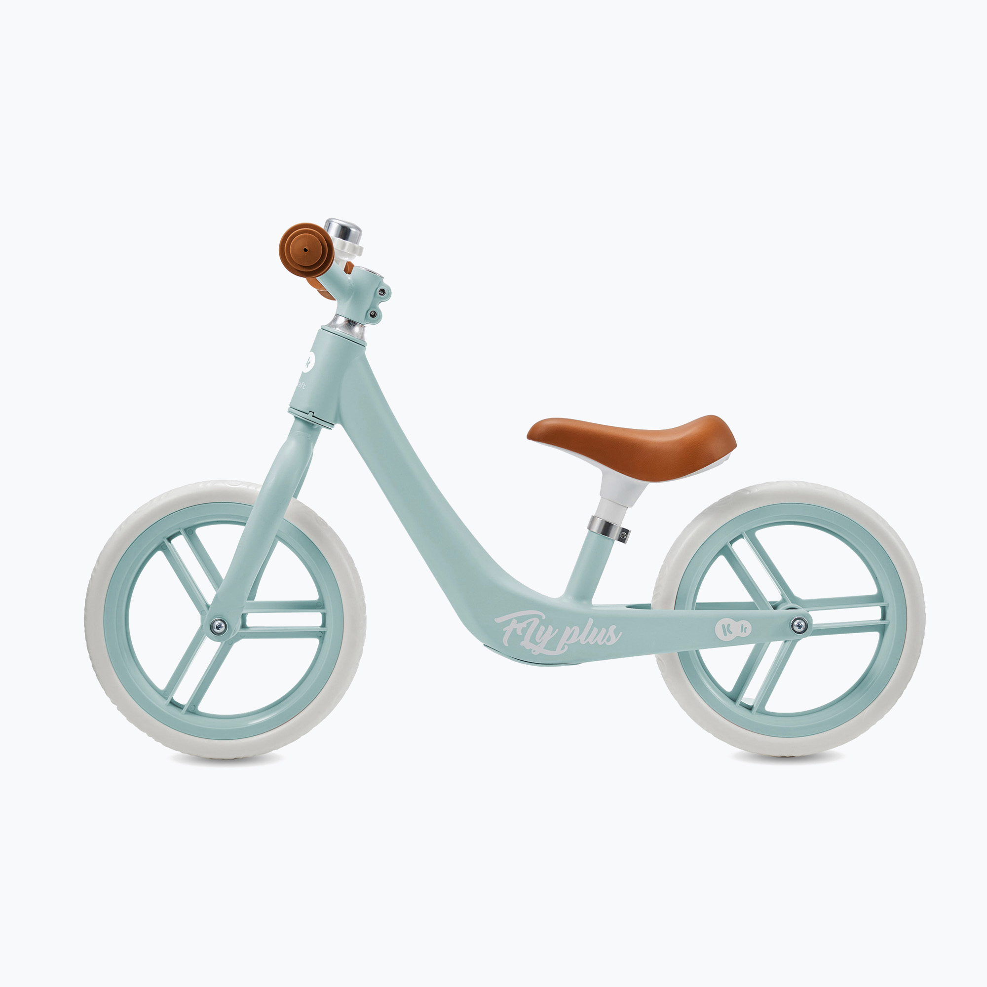 Bicicletă de echilibru Kinderkraft Fly Plus baby blue (Fly Plus KRFLPL00BLU0000)