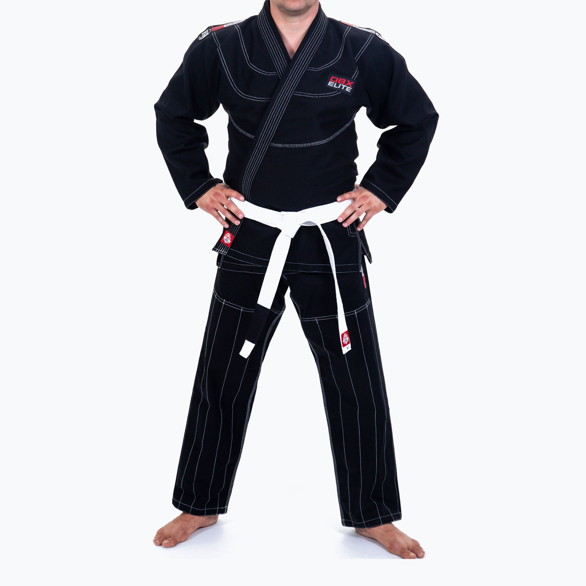 Bushido Gi Elite BJJ Kimono de antrenament BJJ   centură negru DBX-BJJ-2-A2