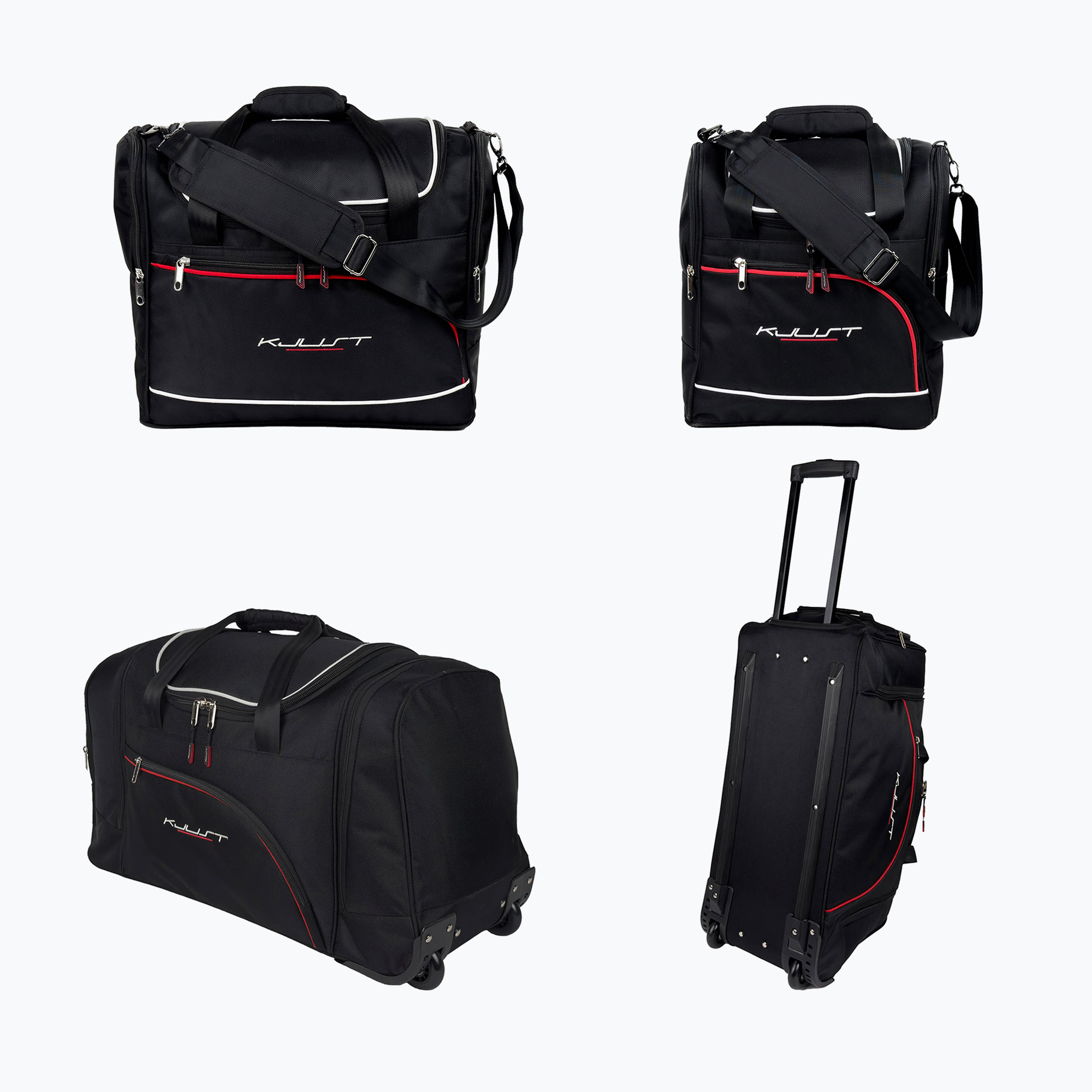 Set de genți pentru portbagaj KJUST Audi Q3 2011-2018 4 buc. black (Audi Q3 7004029)
