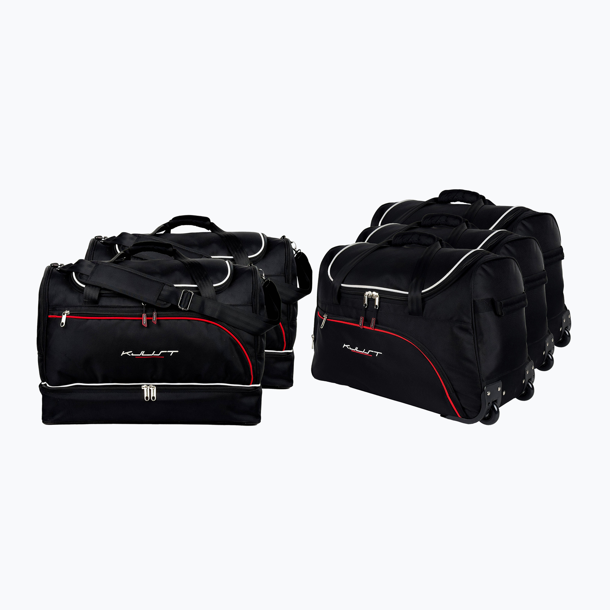 KJUST set geantă portbagaj Audi Q7 2005-2015 5 buc negru (Audi Q7 7004118)