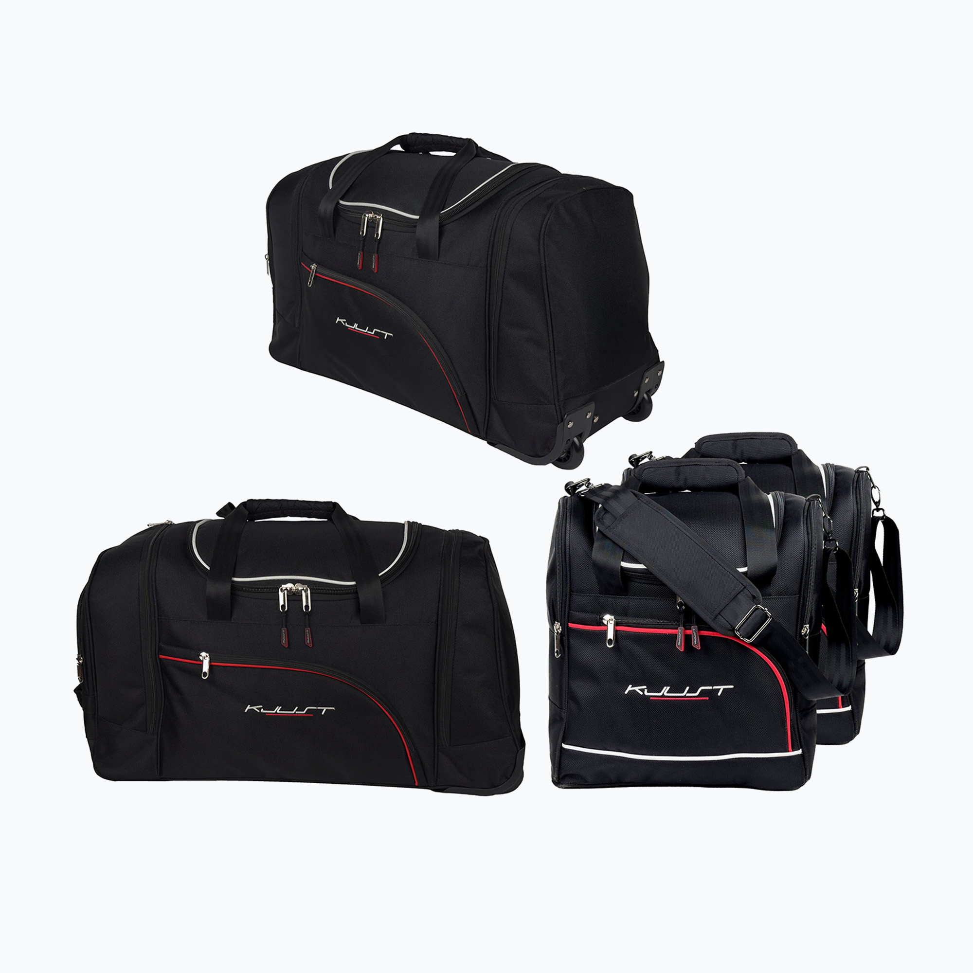 Set de genți pentru portbagaj KJUST Ford Focus Hatchback 2004-2011 4 buc. black