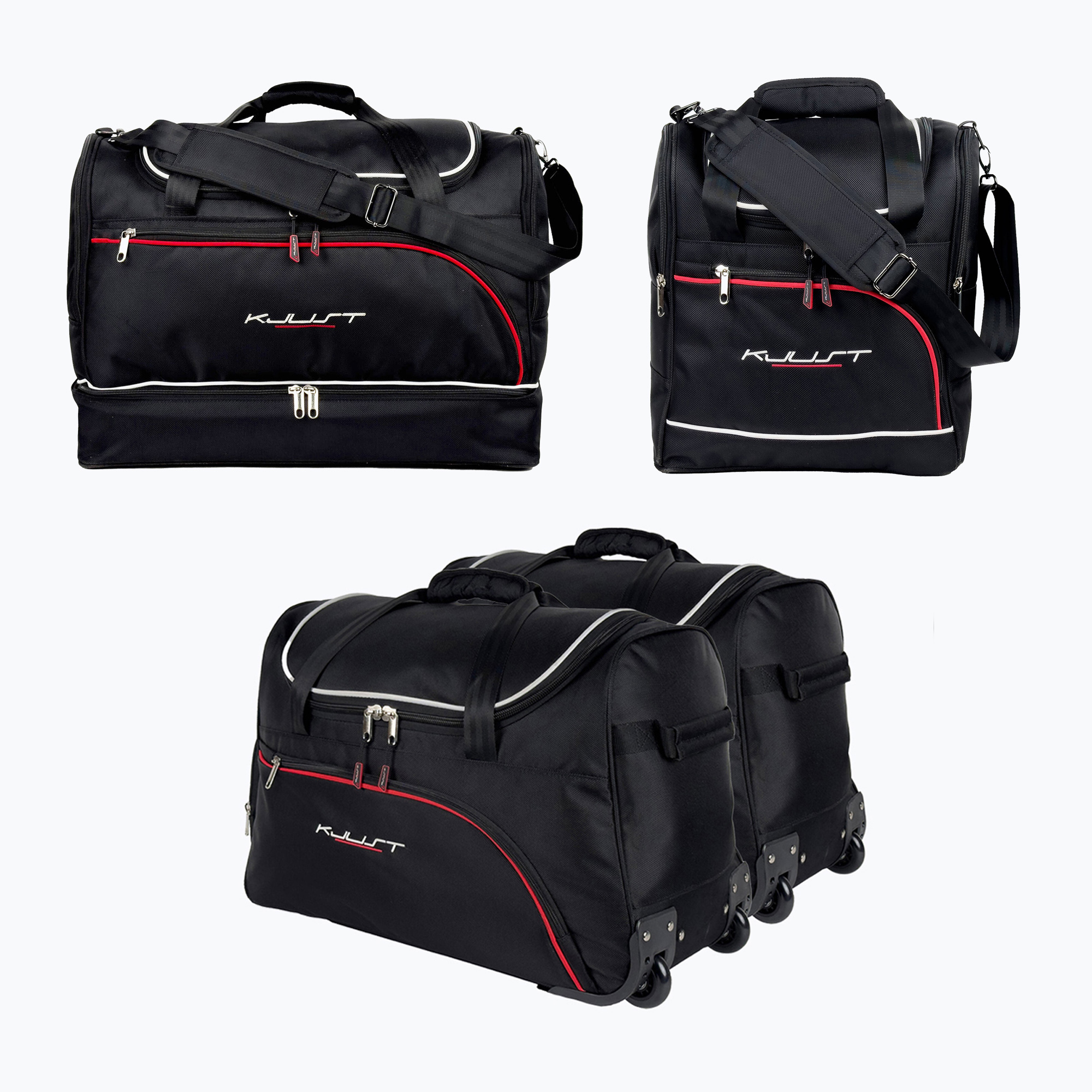 Set de genți pentru portbagaj KJUST Ford Focus Hatchback 2018+ 4 buc. black (Ford Focus Hatchback 7015043)