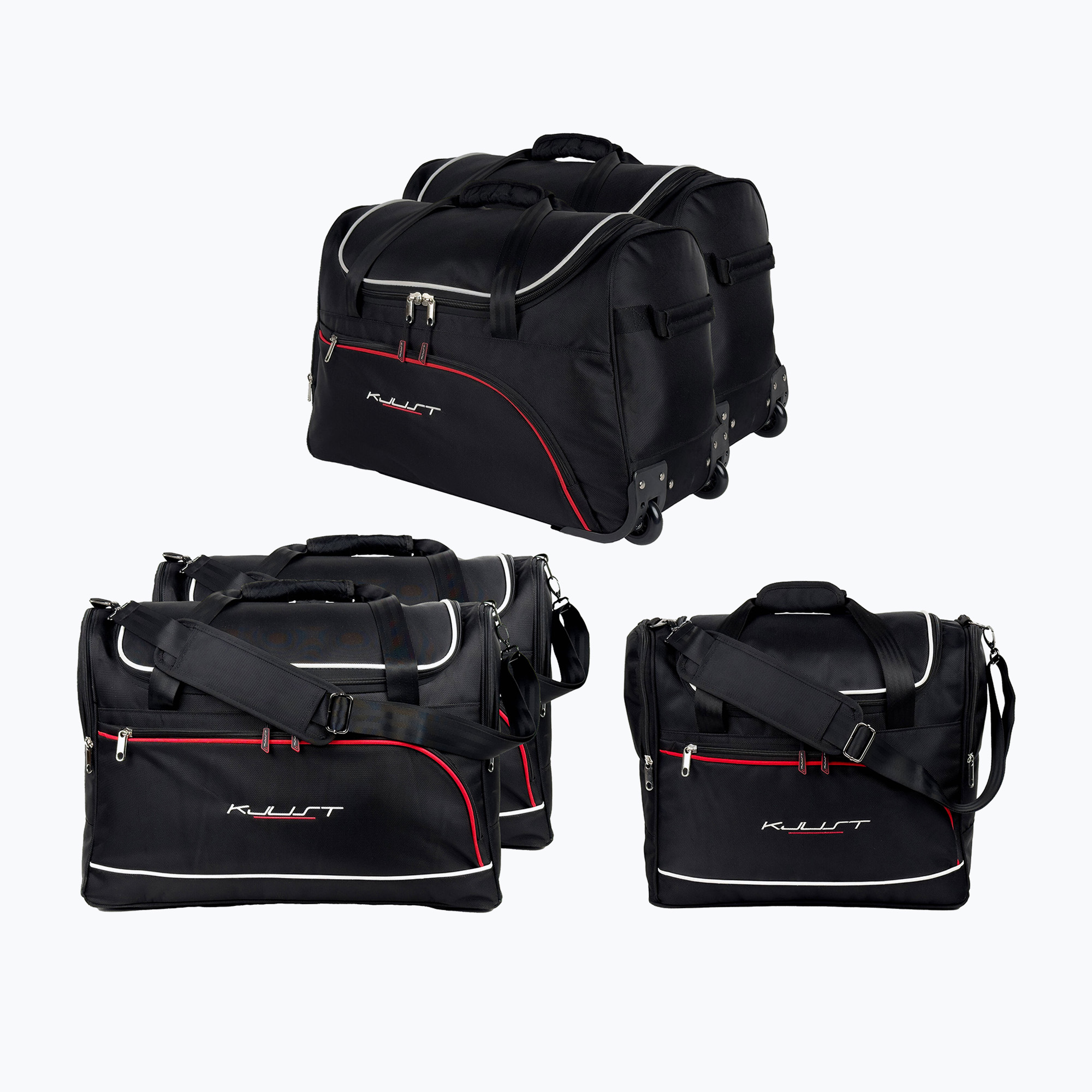 Set de genți pentru portbagaj KJUST BMW I4 Gran Coupe 2021+ 5 buc. black (BMW I4 Gran Coupe 7007118)