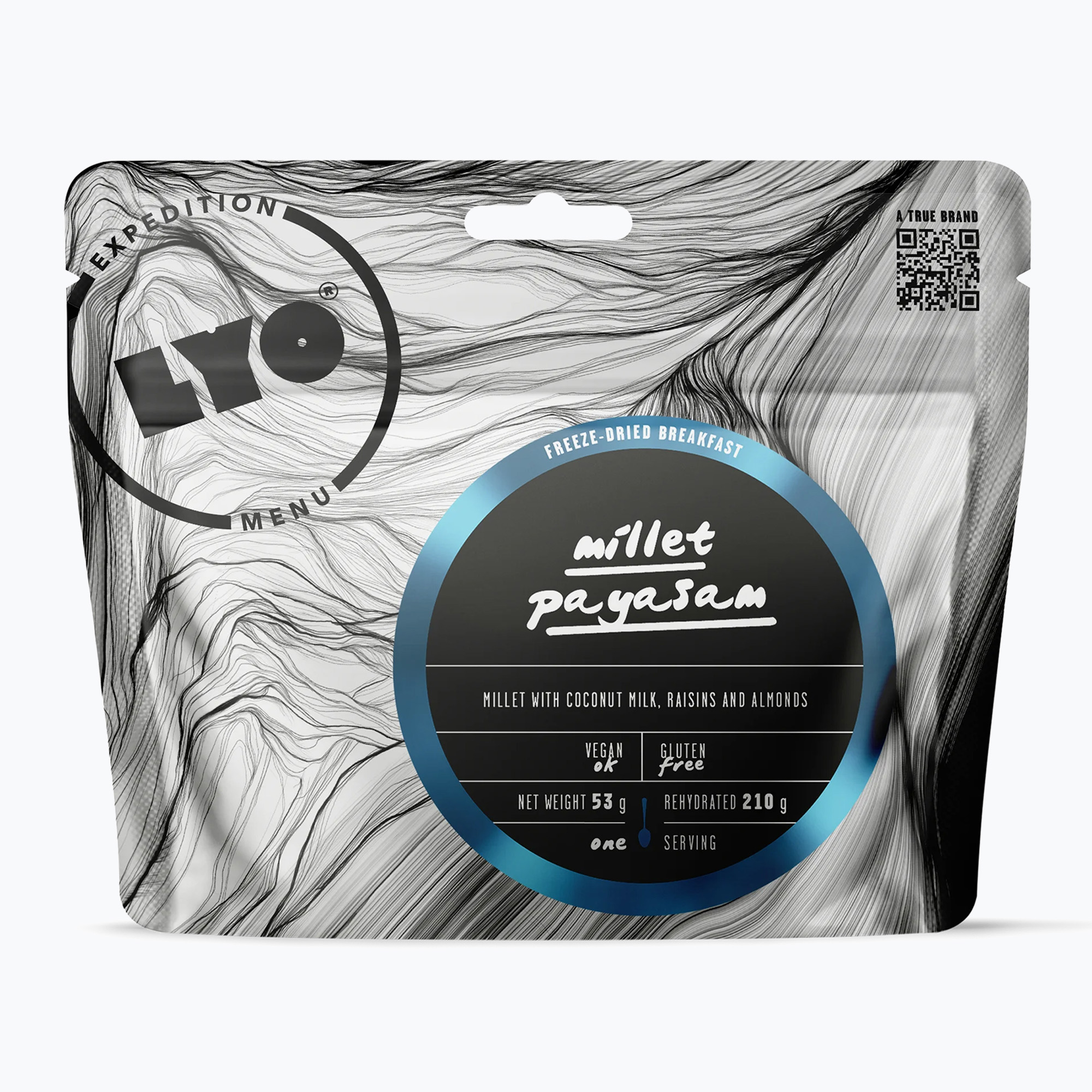 Alimente liofilizate LYOFOOD Hrișcă pentru băutură din nucă de cocos 210 g (Jaglanka na napoju kokosowym KE-S14W-AB17)