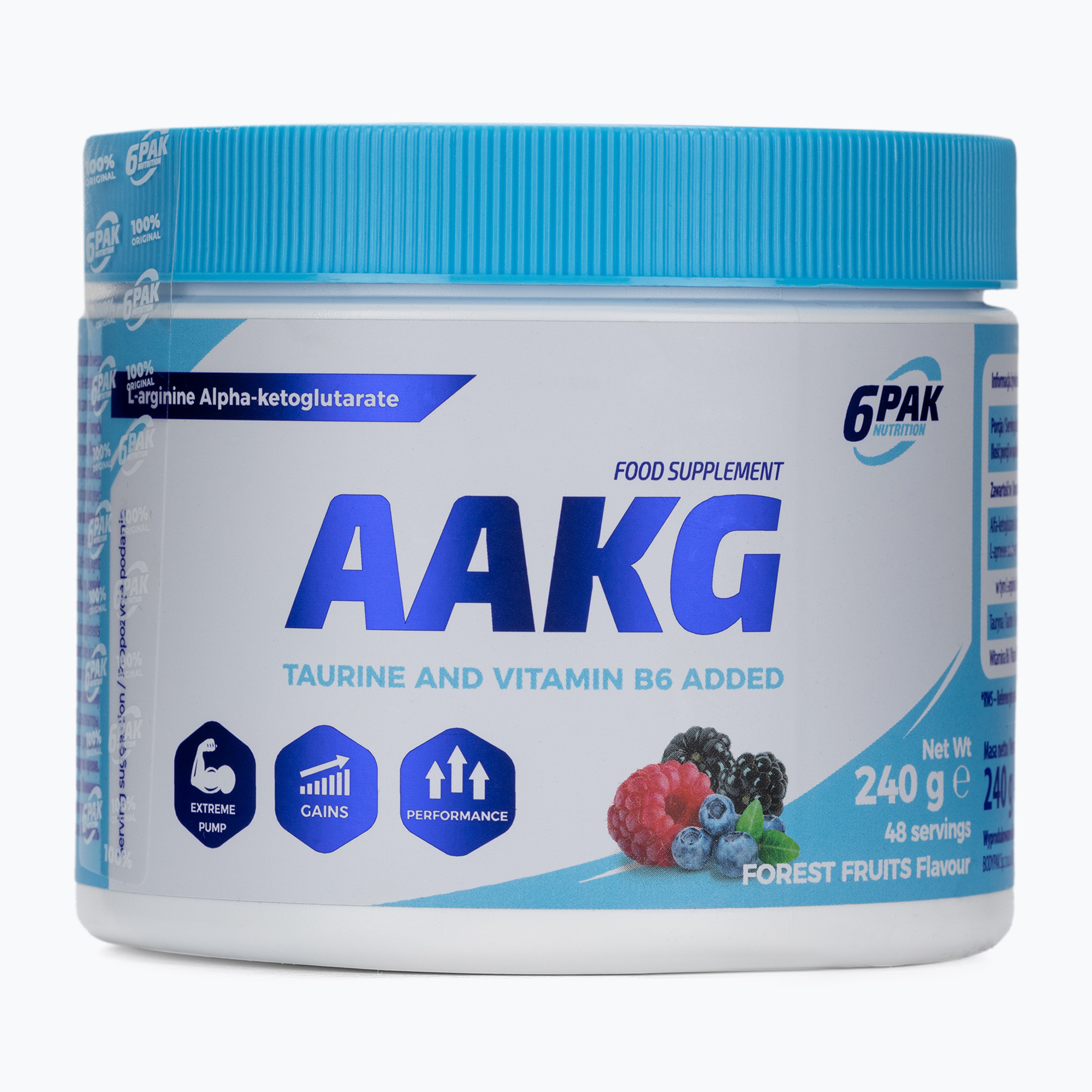 Pre-antrenament 6PAK AAKG 240g fructe de pădure PAK/154#OWLES (AAKG PAK/154#OWLES)