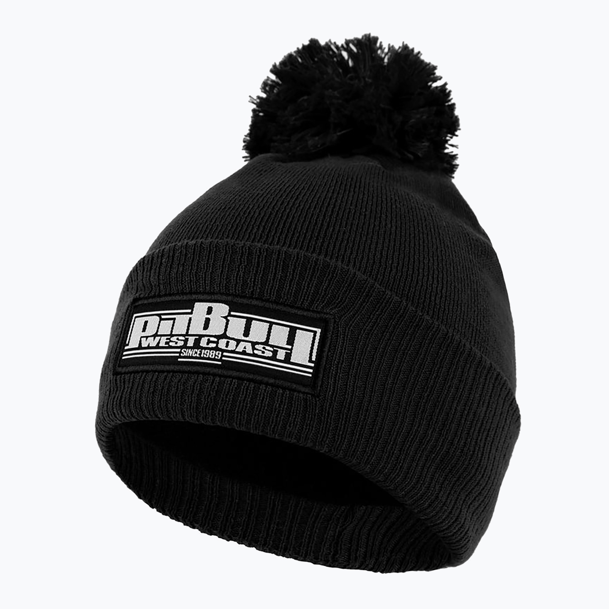 Căciulă de iarnă pentru bărbați Pitbull Beanie Bubble One Tone Boxing black (Beanie Bubble One Tone Boxing 6100079000)
