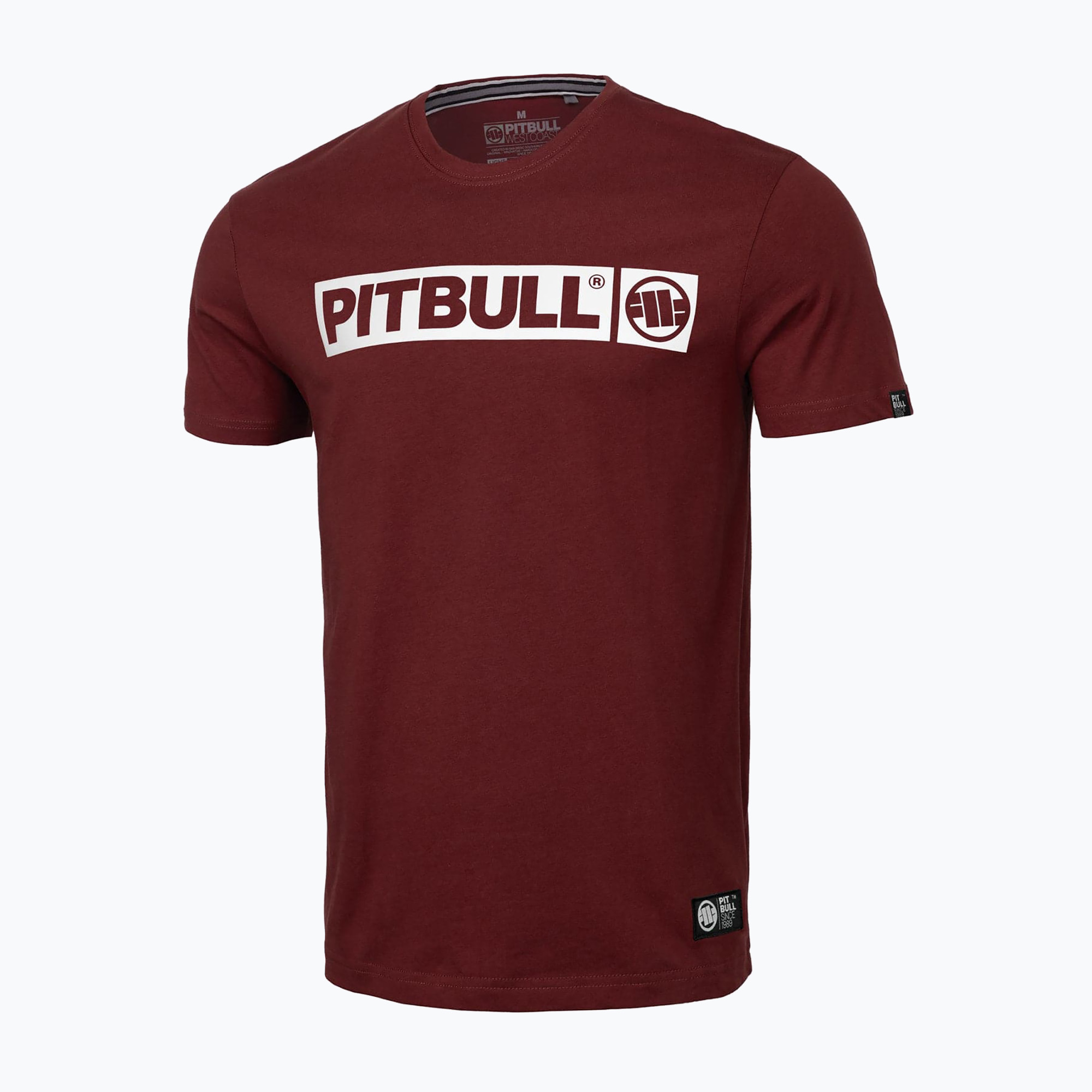 Tricou pentru bărbați Pitbull West Coast Hilltop burgundy (Hilltop 213003460001)