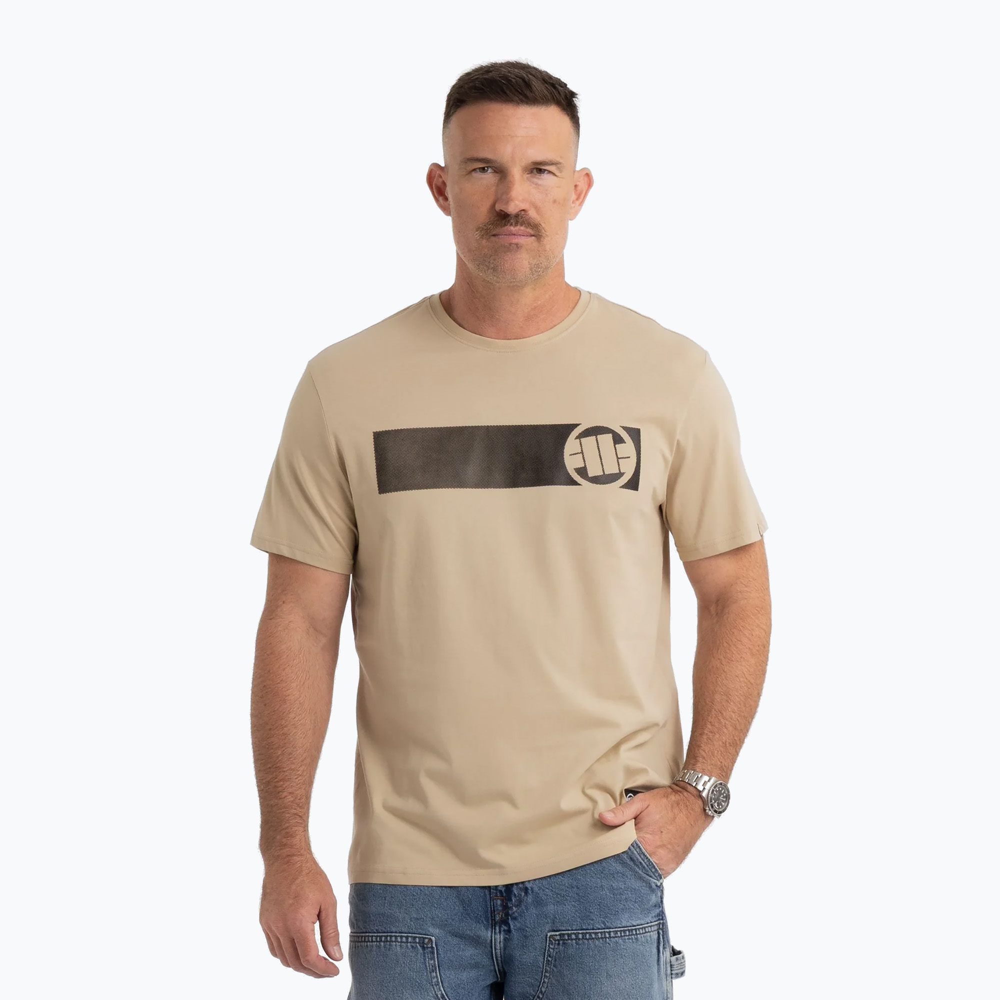 Tricou pentru bărbați Pitbull T-S Casino 3 sand (T-S Casino 3 213005250001)