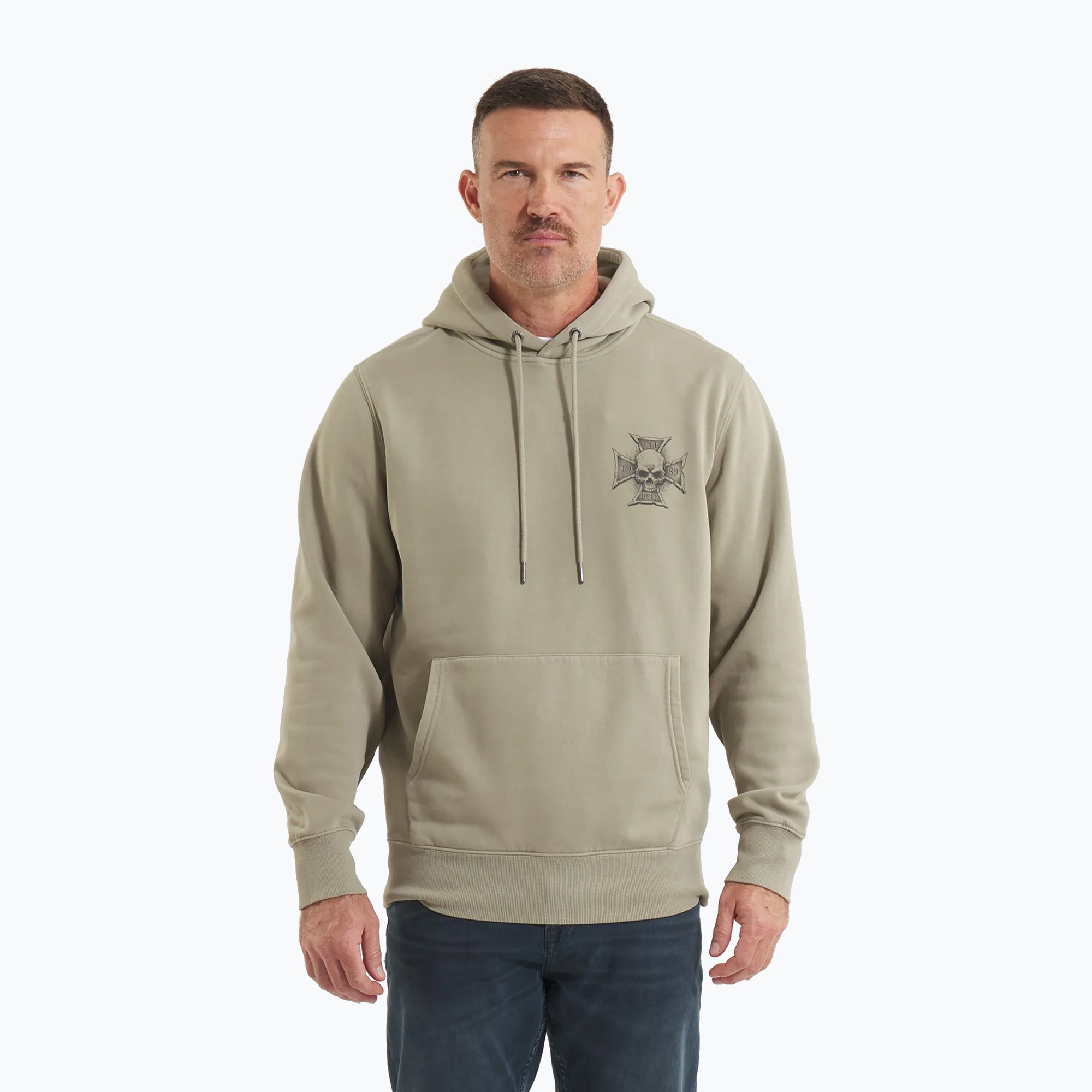 Hanorac pentru bărbați  Pitbull Bite Me Hooded Swaetshirt grey harbour (Bite Me Hooded Swaetshirt 125055130005)