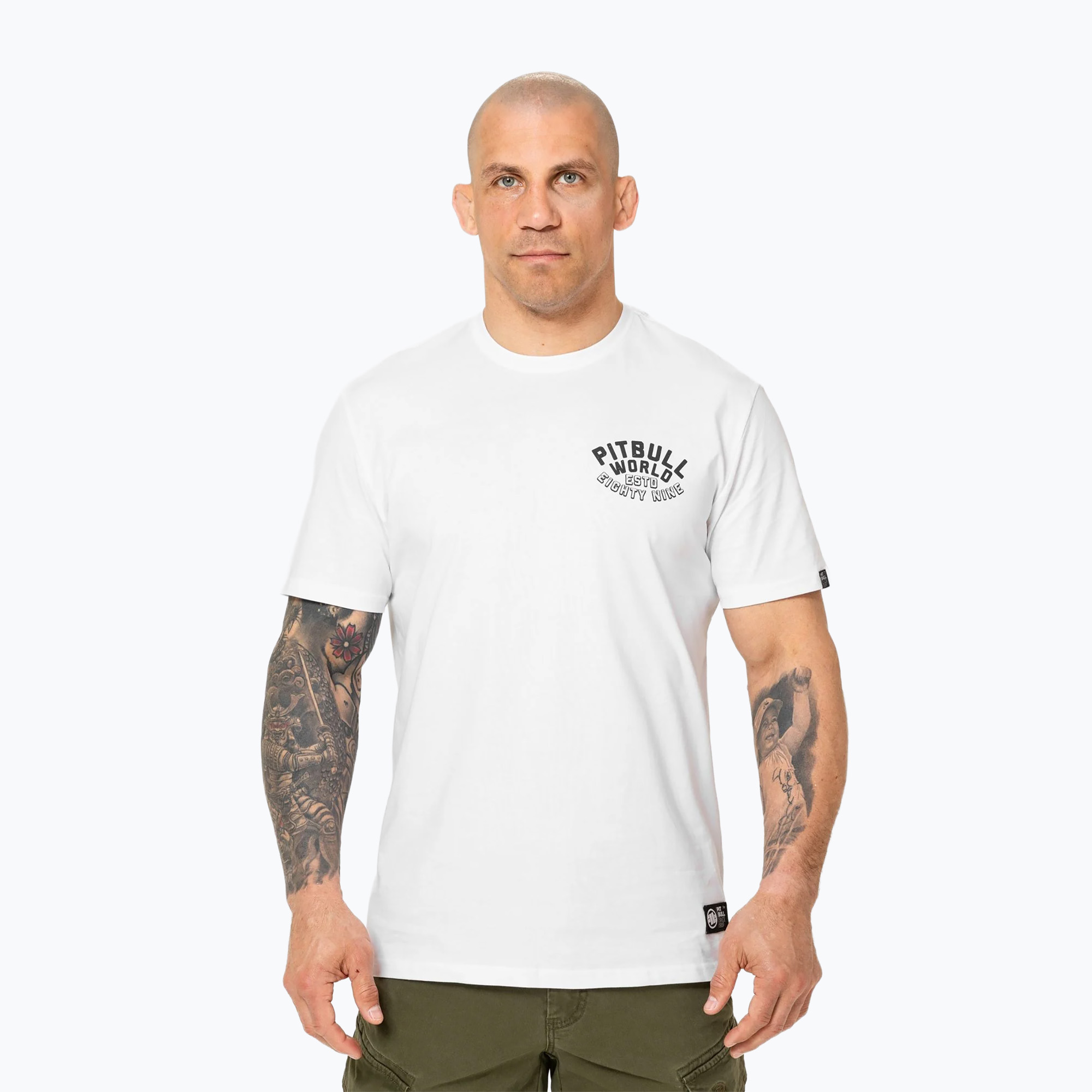 Tricou pentru bărbați Pitbull Hero white (Hero 215171000101)