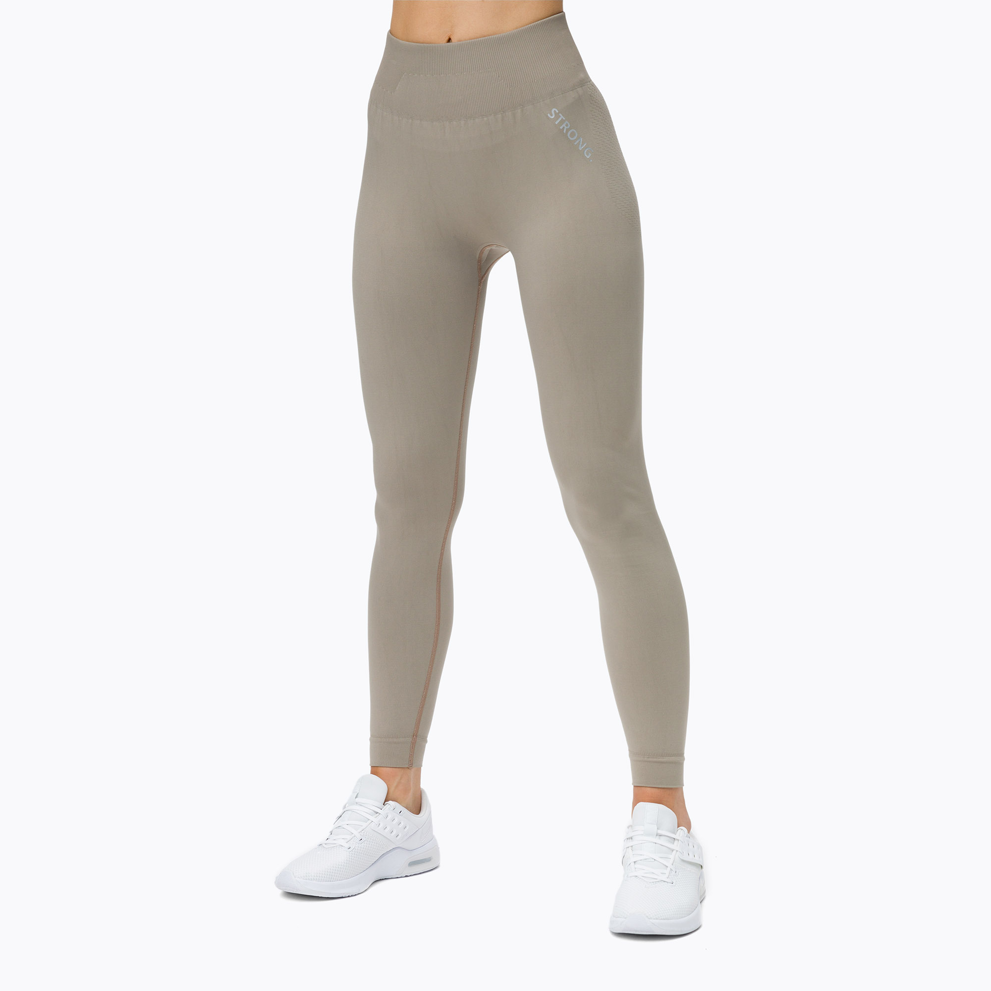 Colanți fără cusături pentru femei STRONG POINT Shape & Comfort Push Up bej 1139 (Shape & Comfort Push Up 1139)