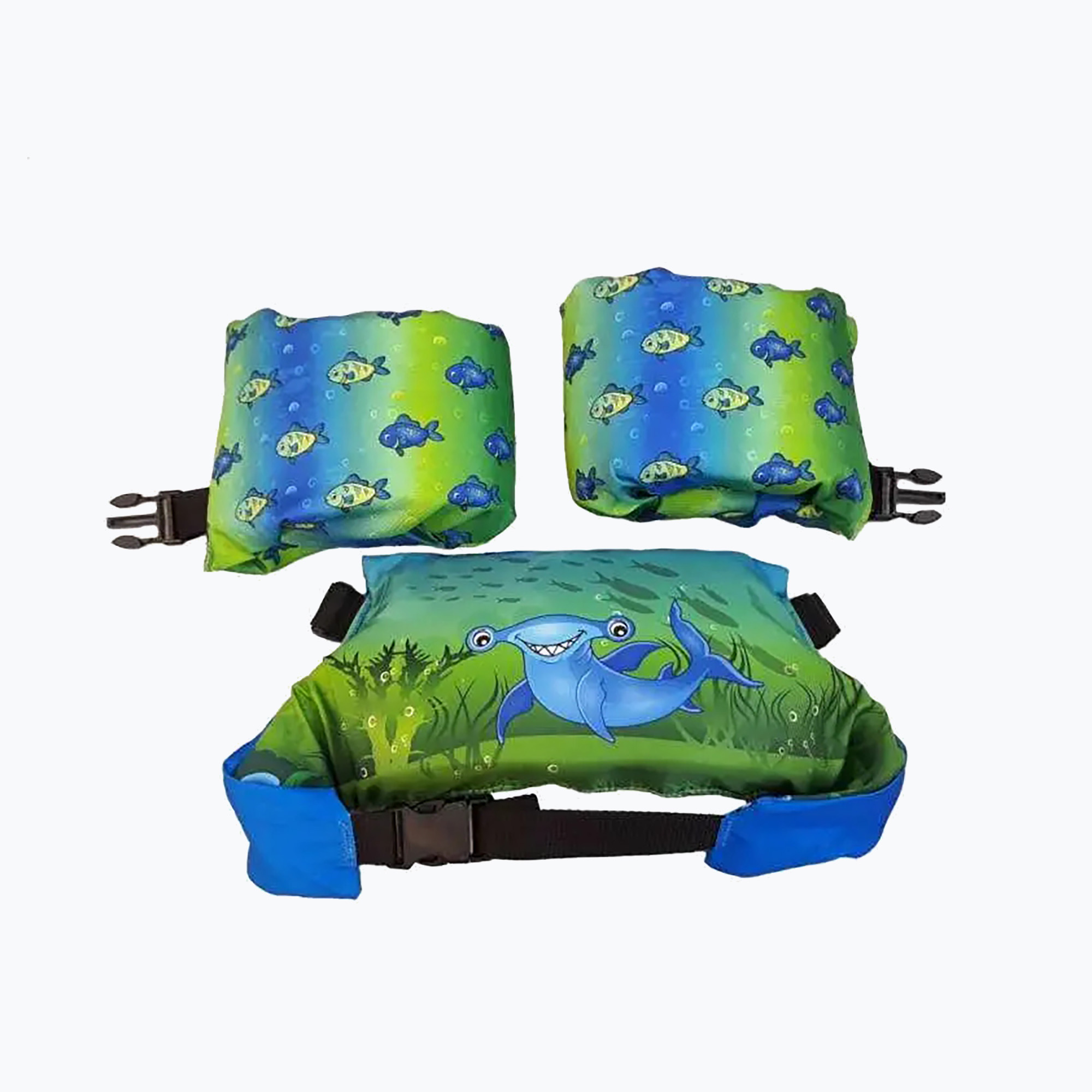 Aquarius Puddle Jumper pentru copii de înot pentru înot vesta Shark verde 1070