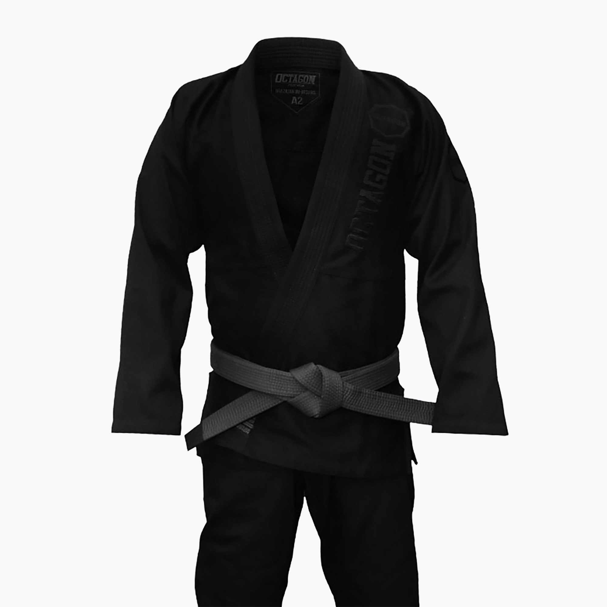 GI pentru bărbați Brazilian jiu-jitsu Octagon Caption negru/negru pentru bărbați