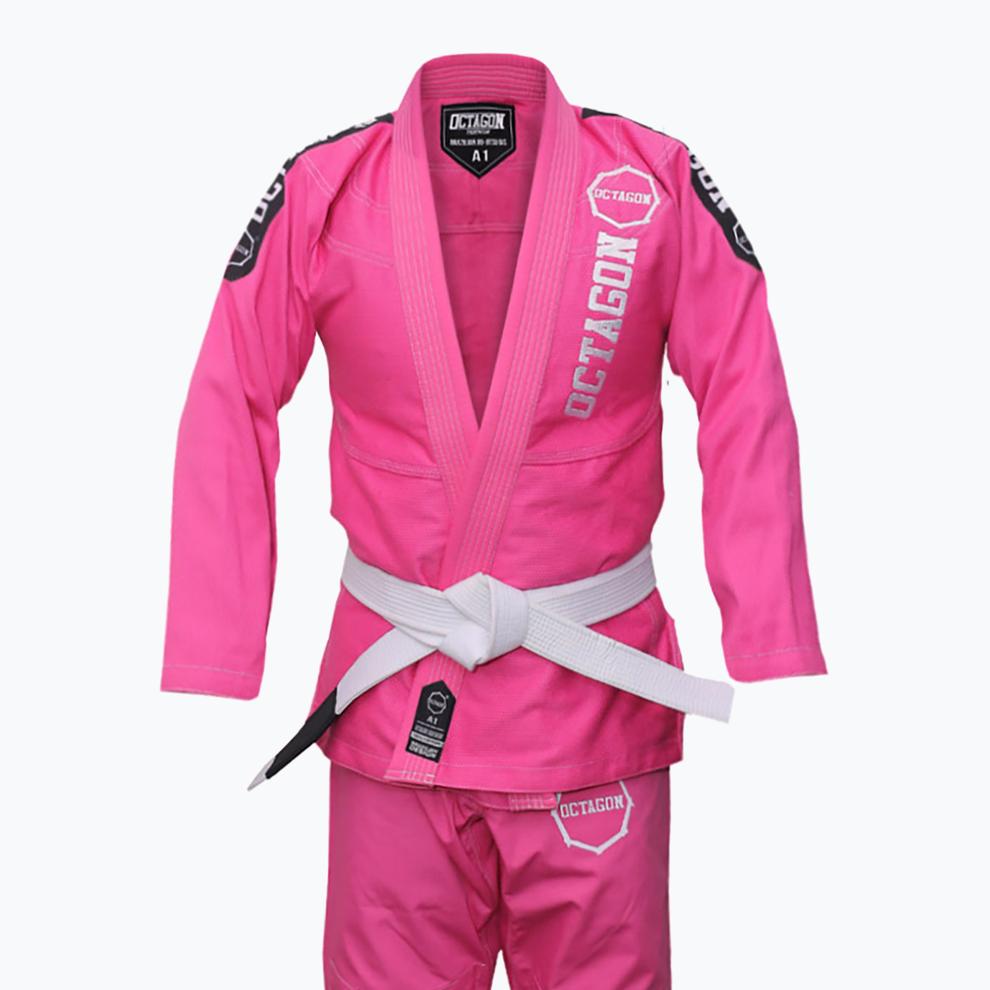 GI pentru BJJ pentru copii Octagon Caption pink